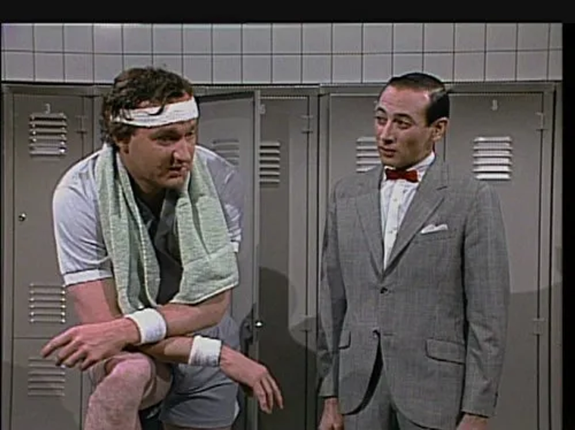 Paul Reubens and Randy Quaid in Saturday Night Live (1975)