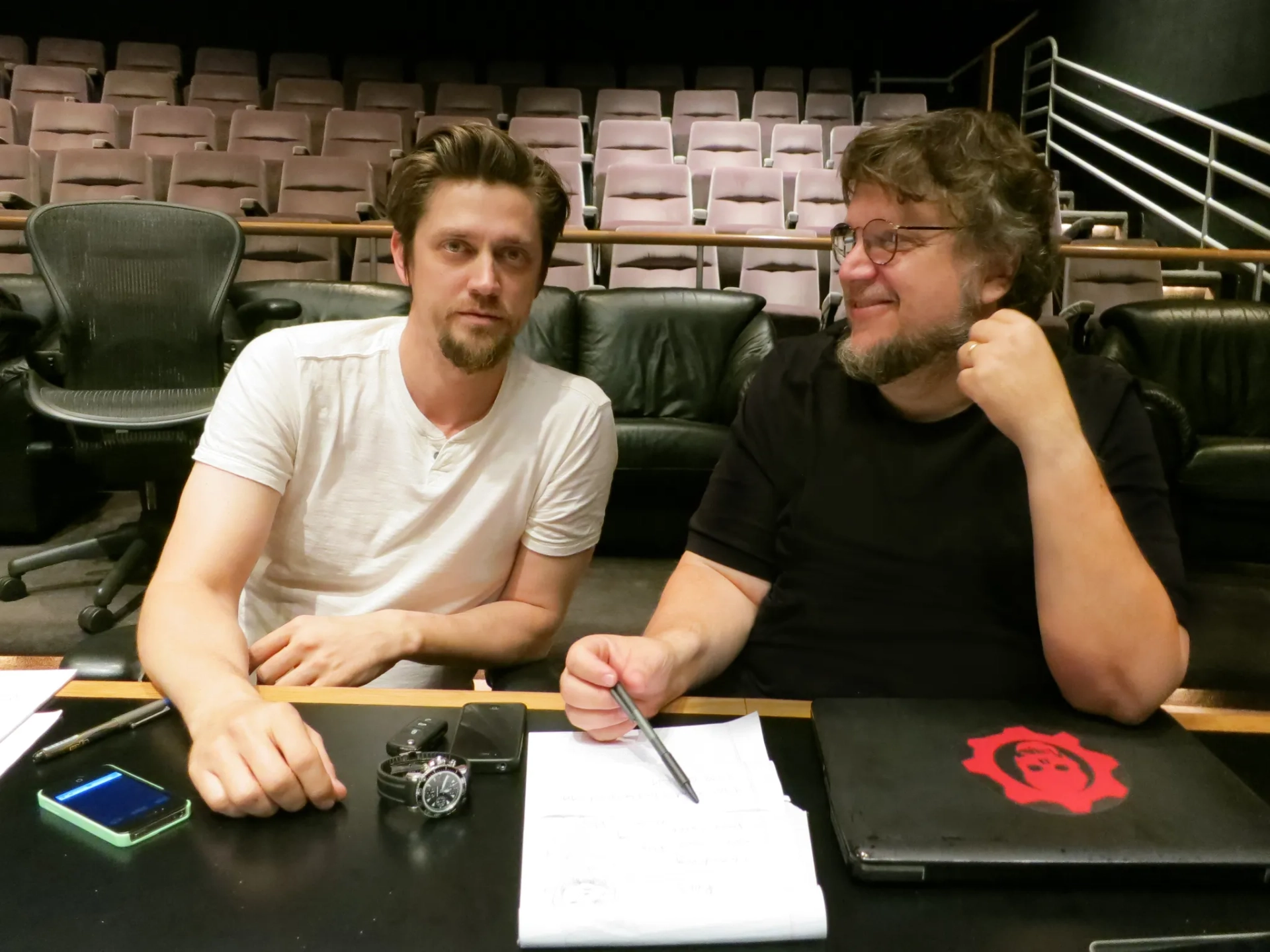 Andy Muschietti and Guillermo del Toro in Mama (2013)