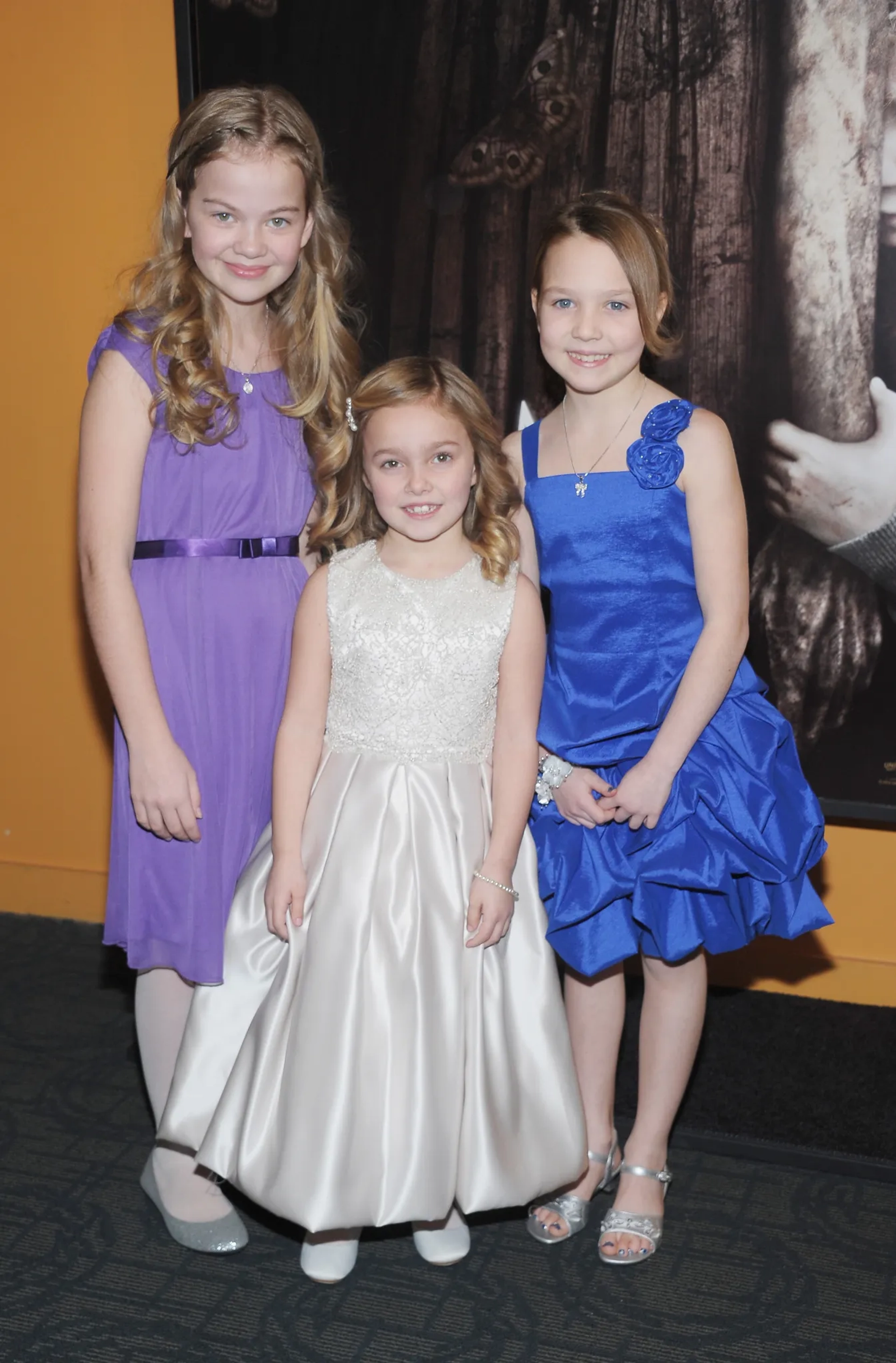 Megan Charpentier, Isabelle Nélisse, and Morgan McGarry at an event for Mama (2013)