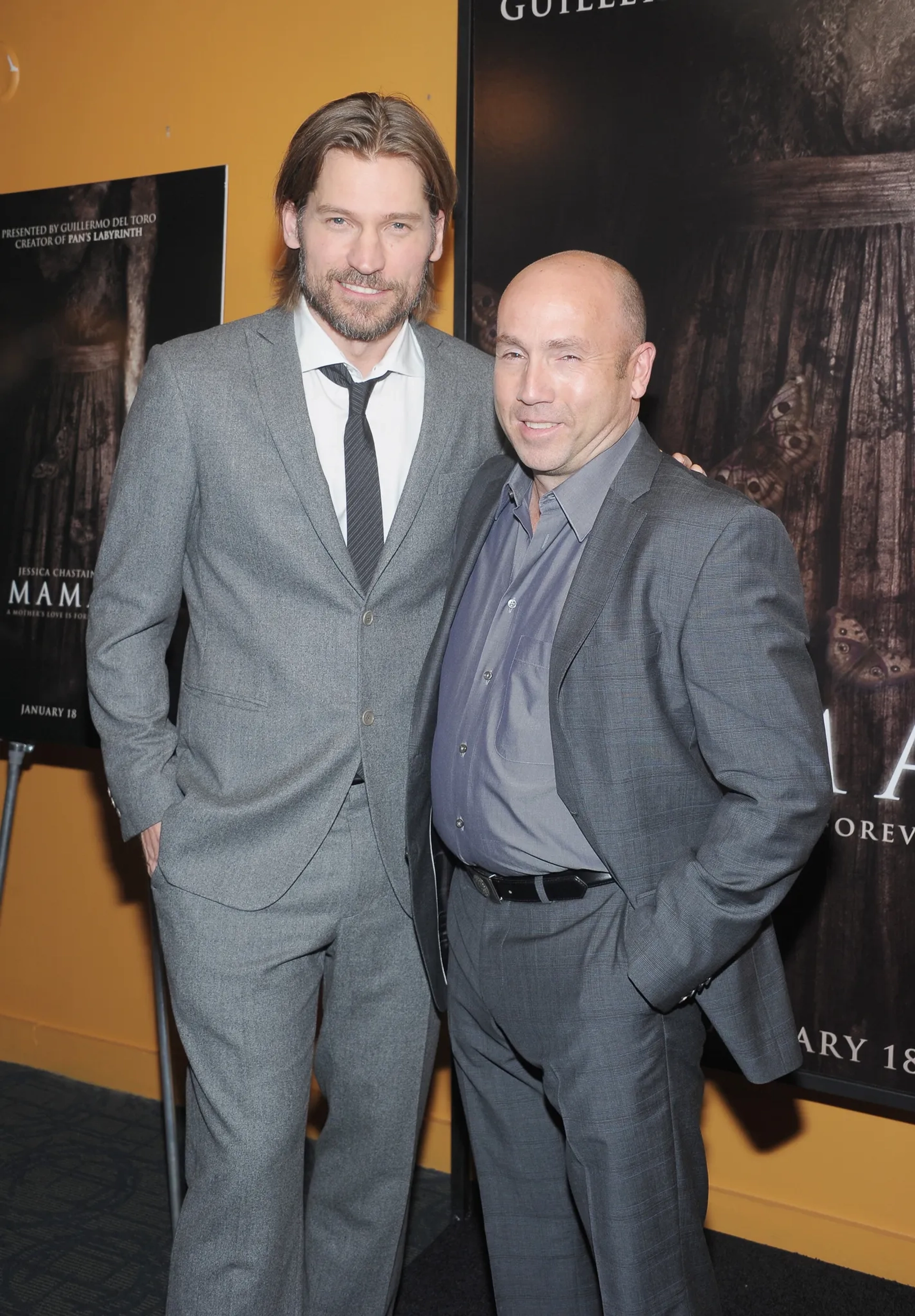 Nikolaj Coster-Waldau and J. Miles Dale at an event for Mama (2013)