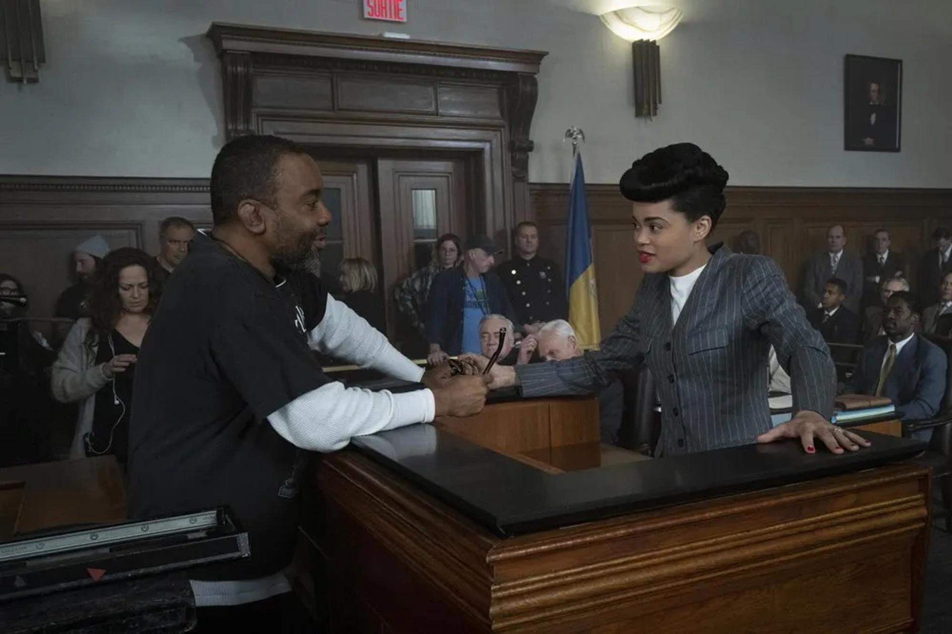 Lee Daniels and Andra Day in The United States vs. Billie Holiday (2021)