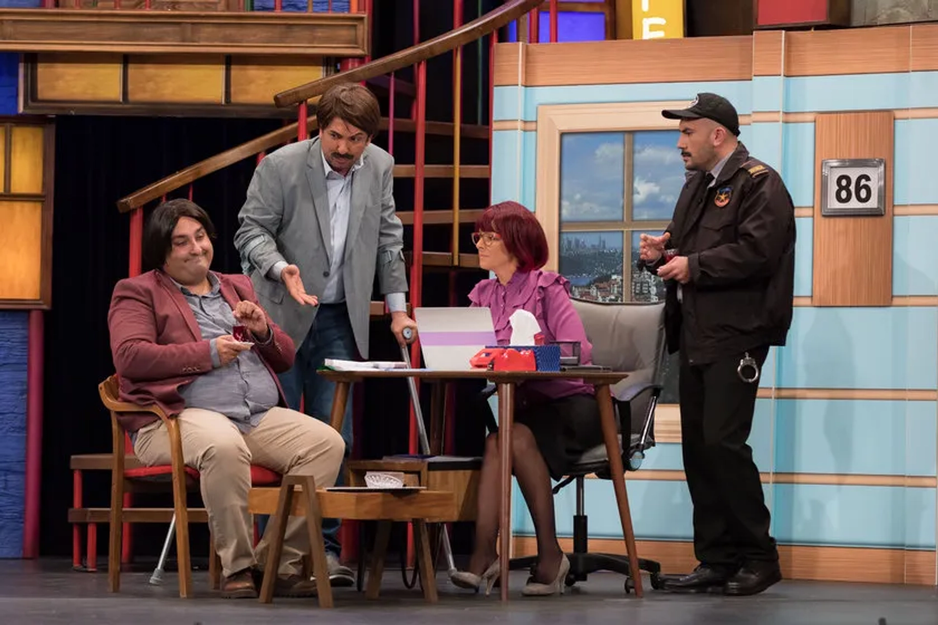 Doga Rutkay, Onur Atilla, Toygan Avanoglu, and Giray Altinok in Güldür Güldür Show: 280.Bölüm (2021)