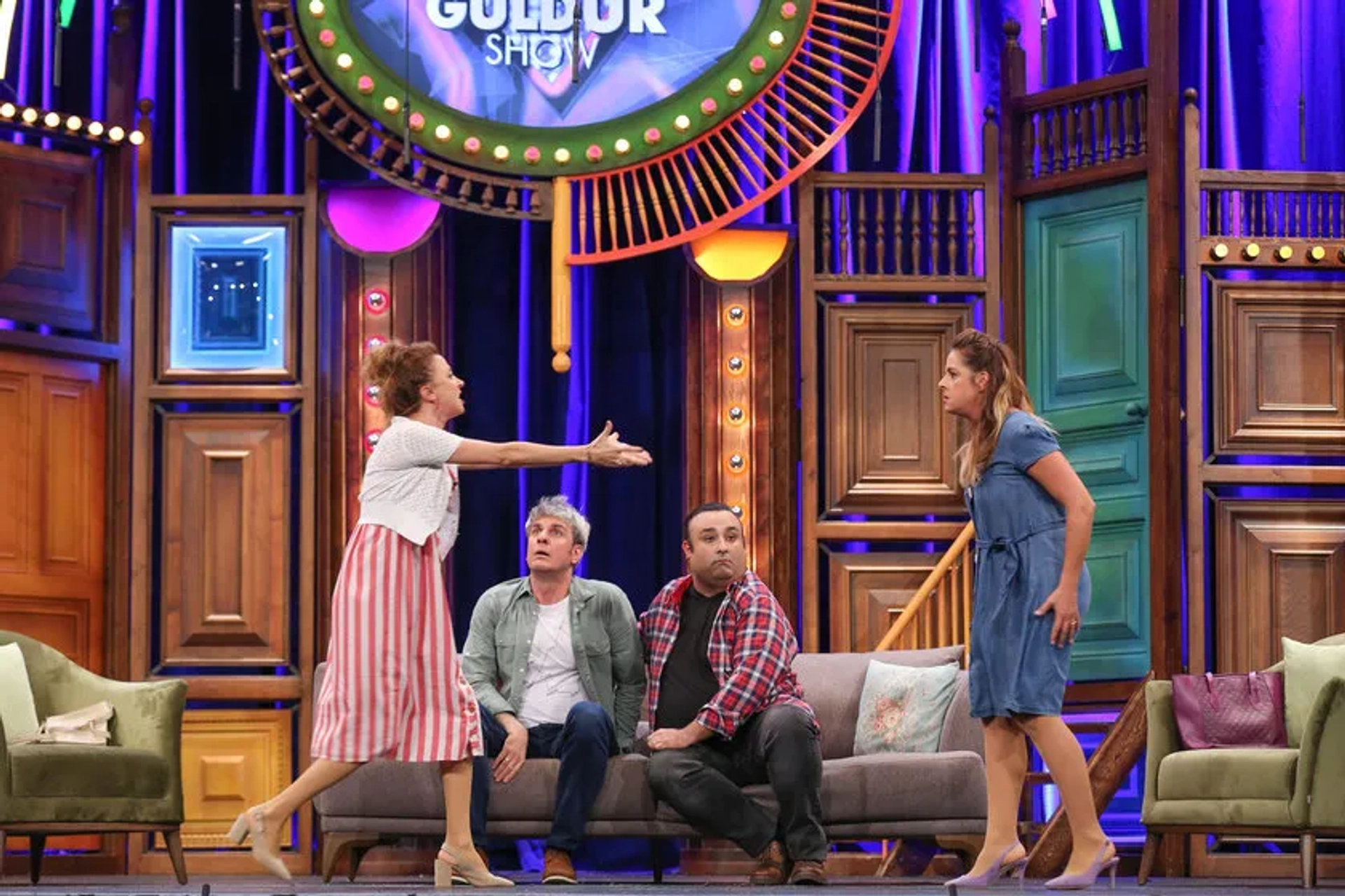 Doga Rutkay, Ugur Bilgin, Onur Atilla, and Irem Kahyaoglu in Güldür Güldür Show: 215. Bolum (2019)