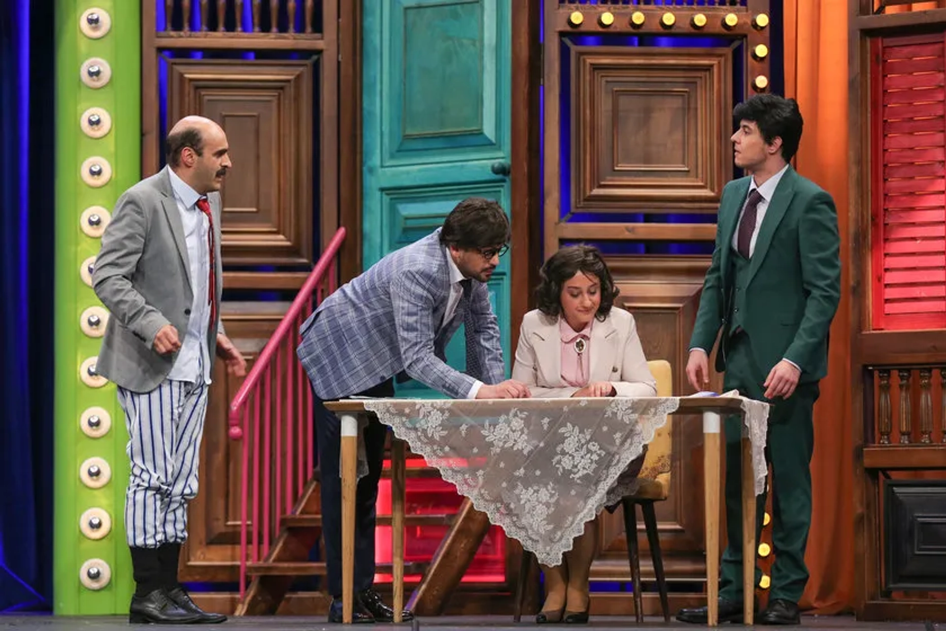 Emre Altug, Alper Kul, Burak Topaloglu, and Ecem Erkek in Güldür Güldür Show: 207. Bolum (2019)