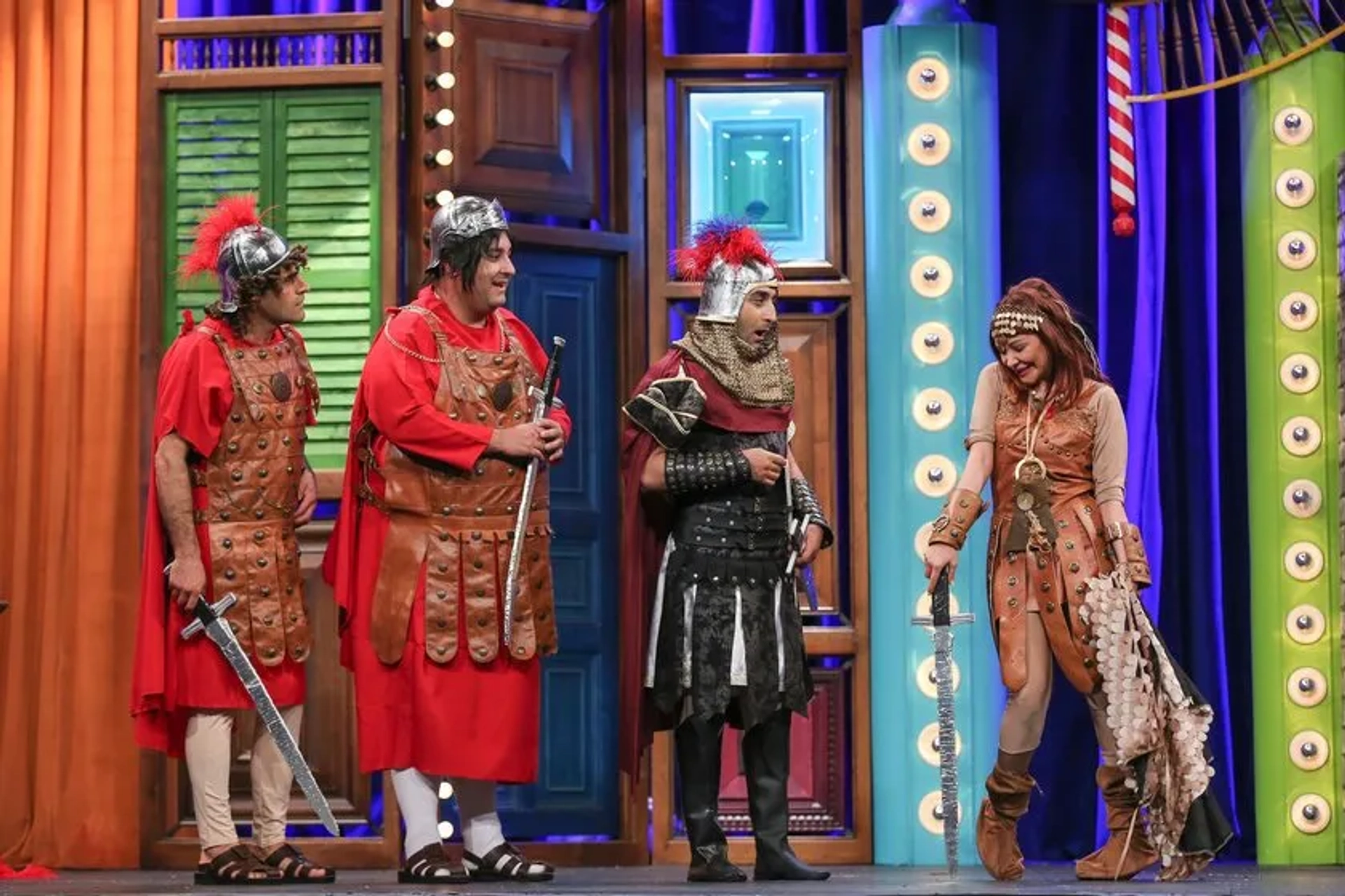 Evrim Akin, Alper Kul, Onur Buldu, and Onur Atilla in Güldür Güldür Show: 202. Bolum (2019)