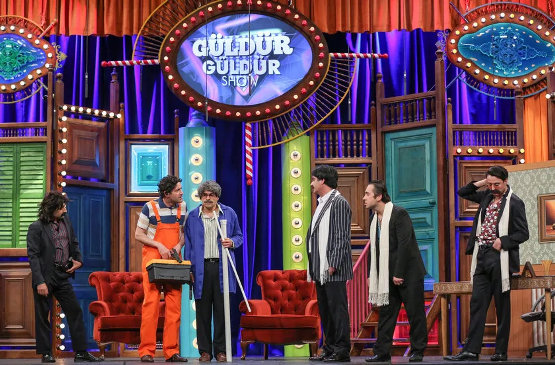 Mahir Ipek, Alper Kul, Ünal Yeter, Aziz Aslan, Onur Buldu, and Burak Topaloglu in Güldür Güldür Show: 201. Bolum (2019)