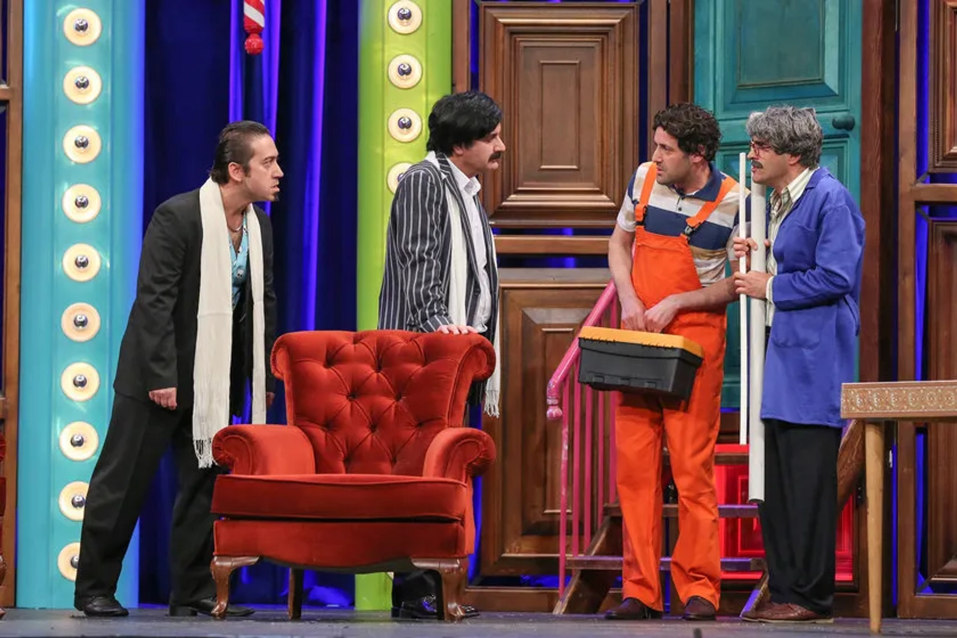 Mahir Ipek, Alper Kul, Ünal Yeter, and Aziz Aslan in Güldür Güldür Show: 201. Bolum (2019)