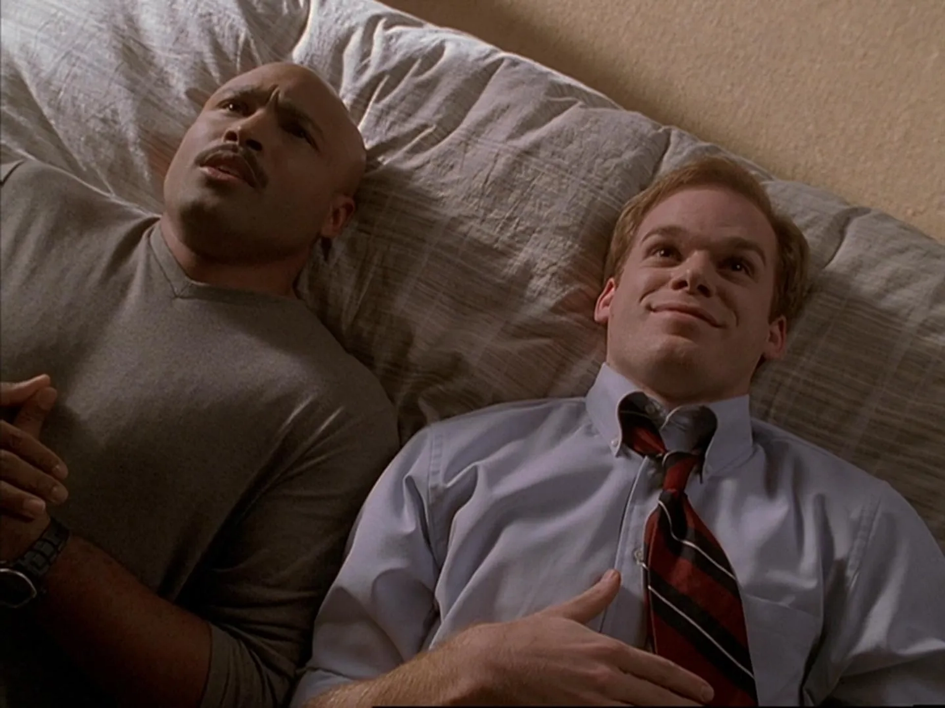 Michael C. Hall and Mathew St. Patrick in Six Feet Under (2001)