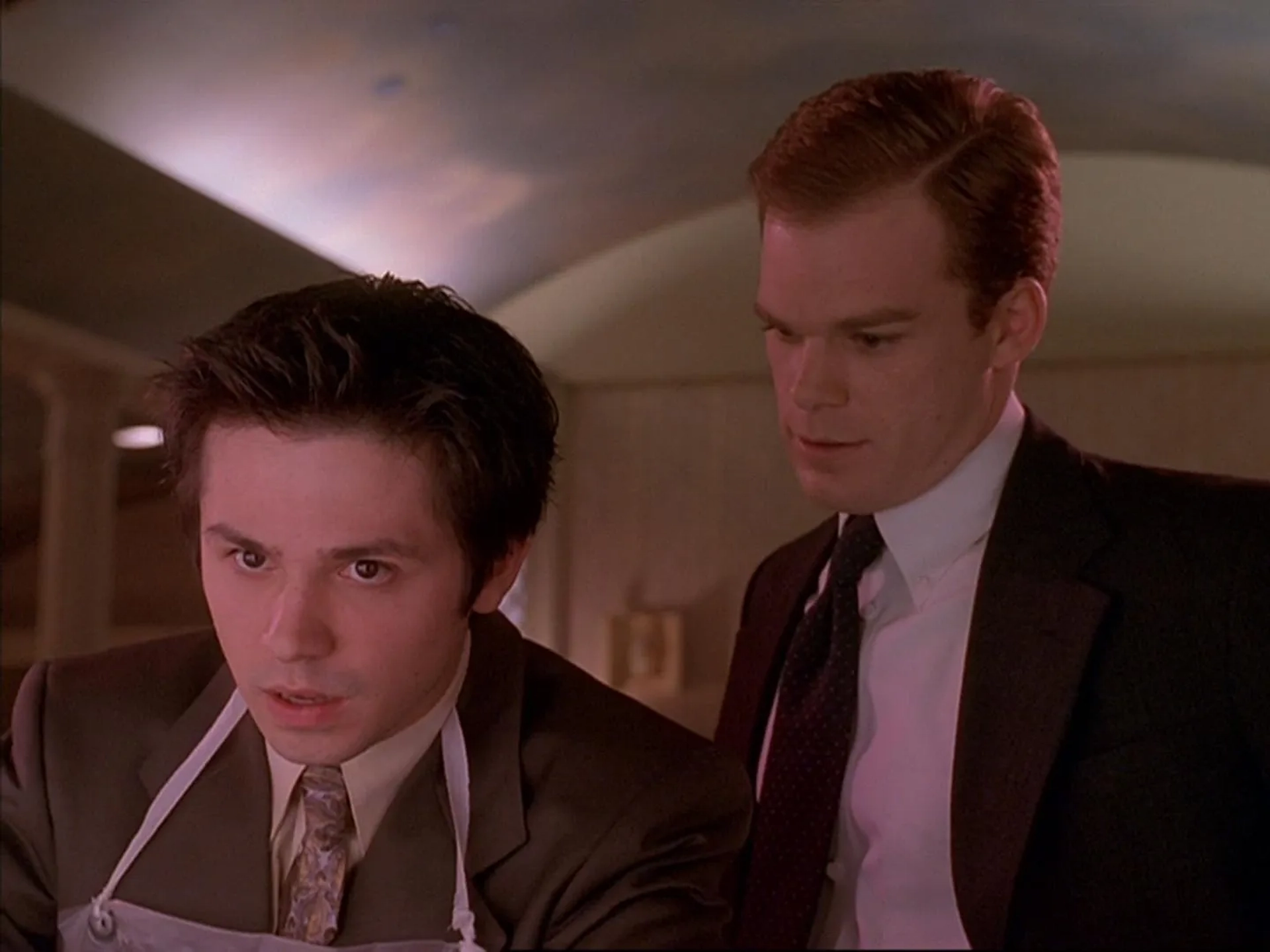 Freddy Rodríguez and Michael C. Hall in Six Feet Under (2001)