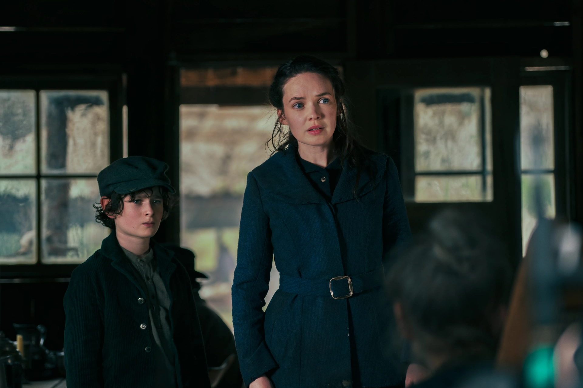 Jonah Collier and Eileen O'Higgins in Billy the Kid (2022)