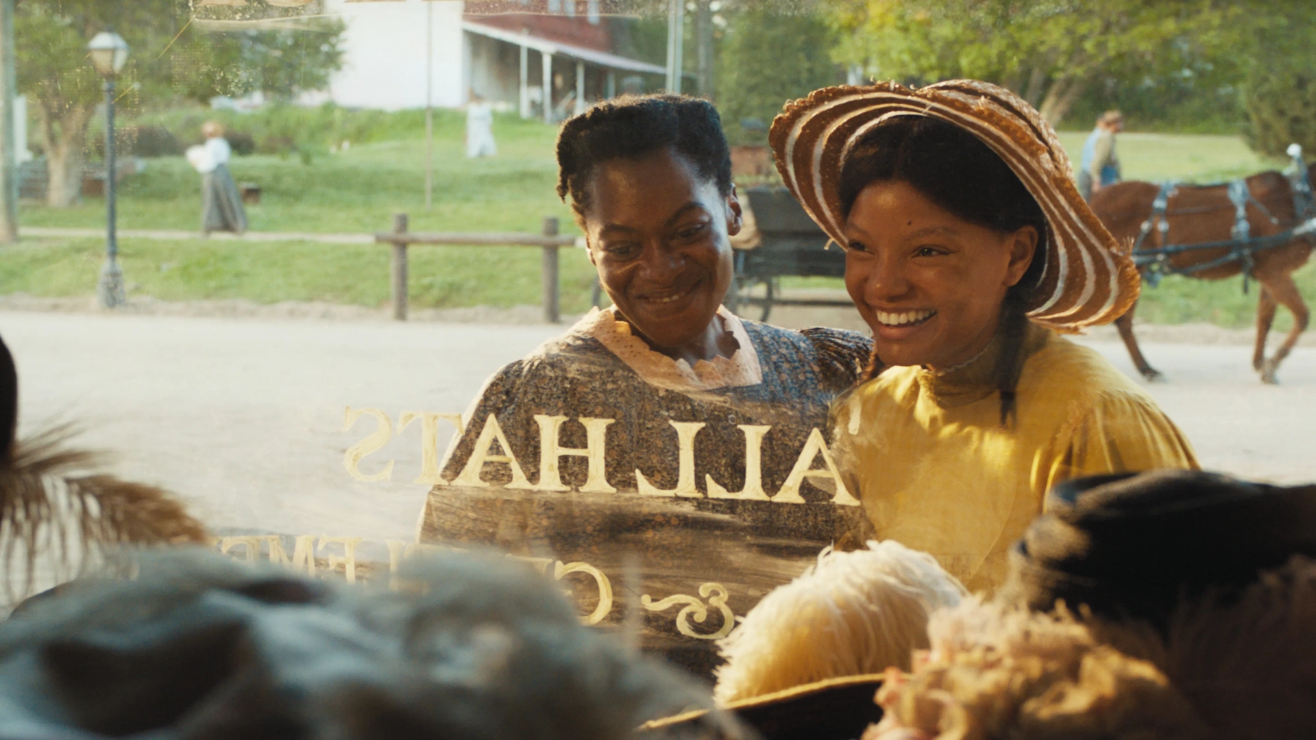 Halle Bailey and Phylicia Pearl Mpasi in The Color Purple (2023)