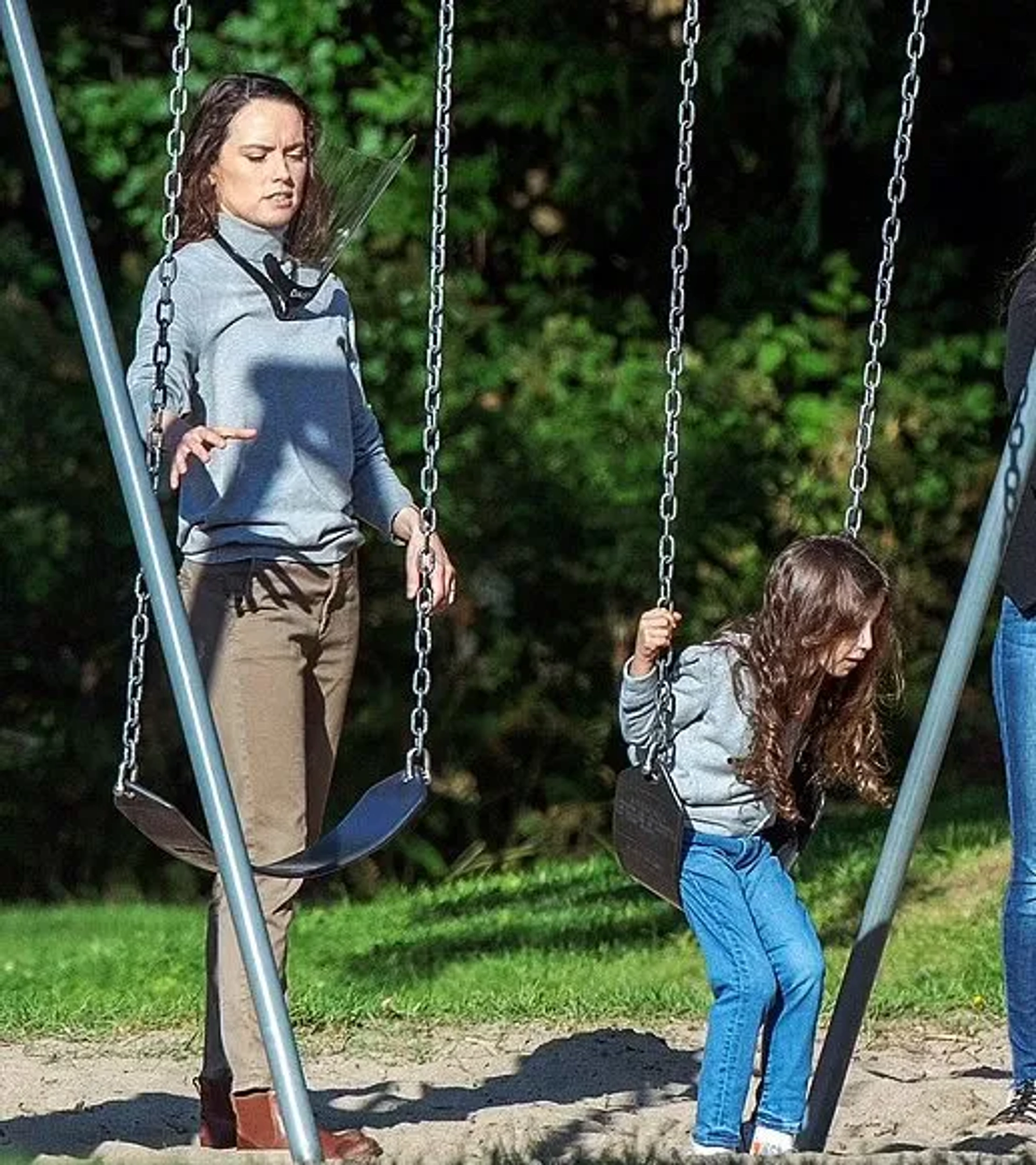 Joey Carson and Daisy Ridley in The Marsh King's Daughter (2023)