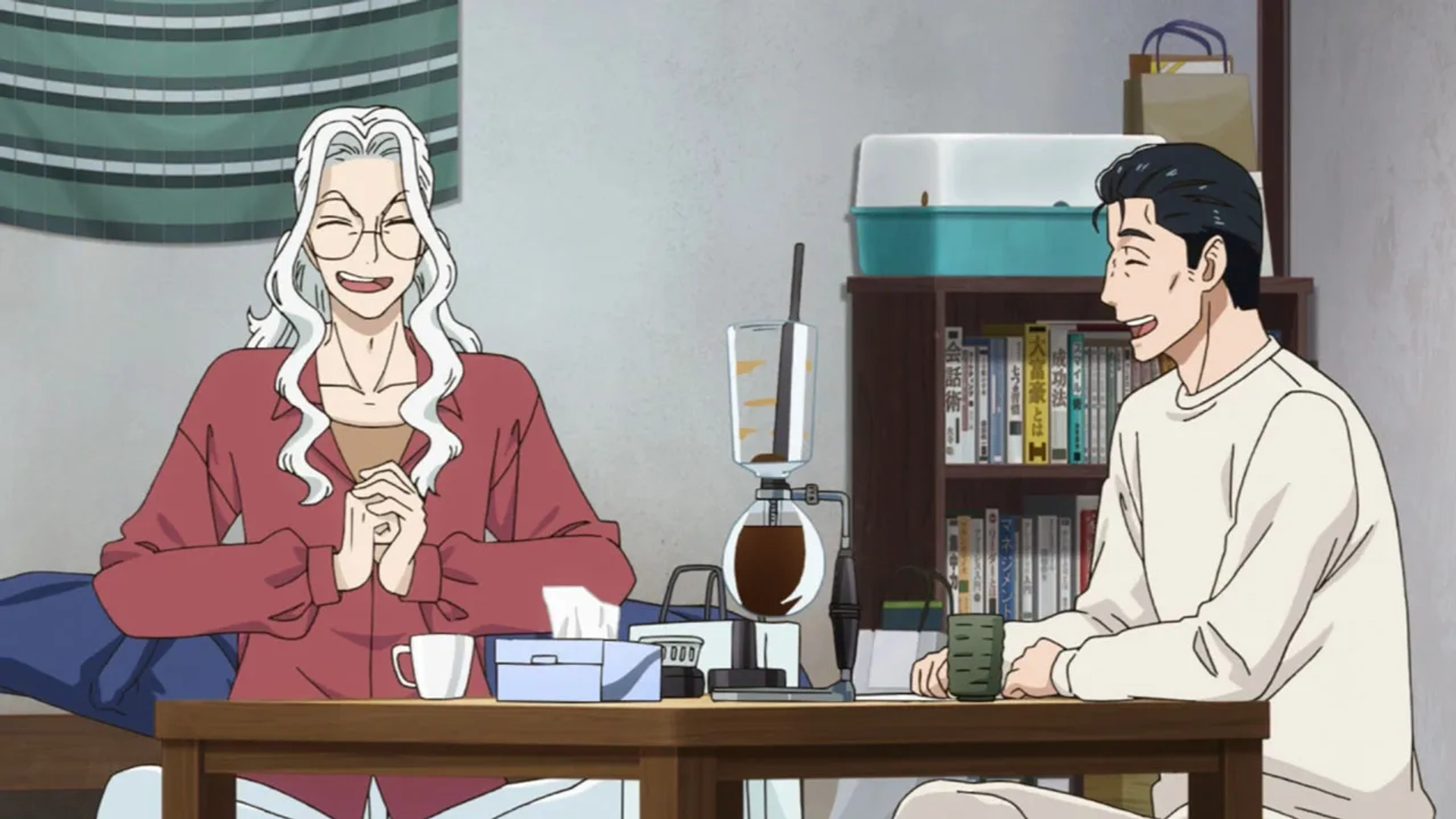 Hiroaki Hirata and Mitsuru Miyamoto in After the Rain (2018)