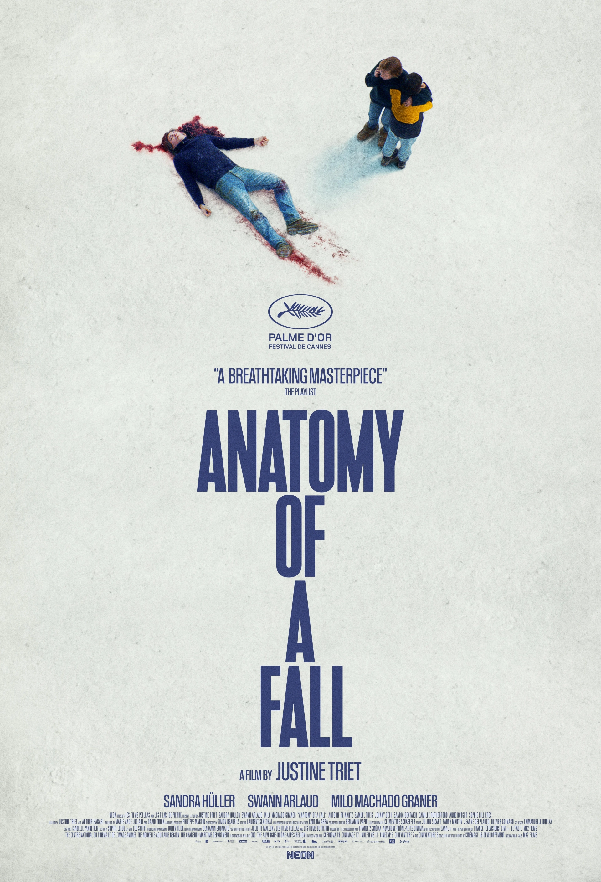 Sandra Hüller, Milo Machado Graner, and Samuel Theis in Anatomy of a Fall (2023)