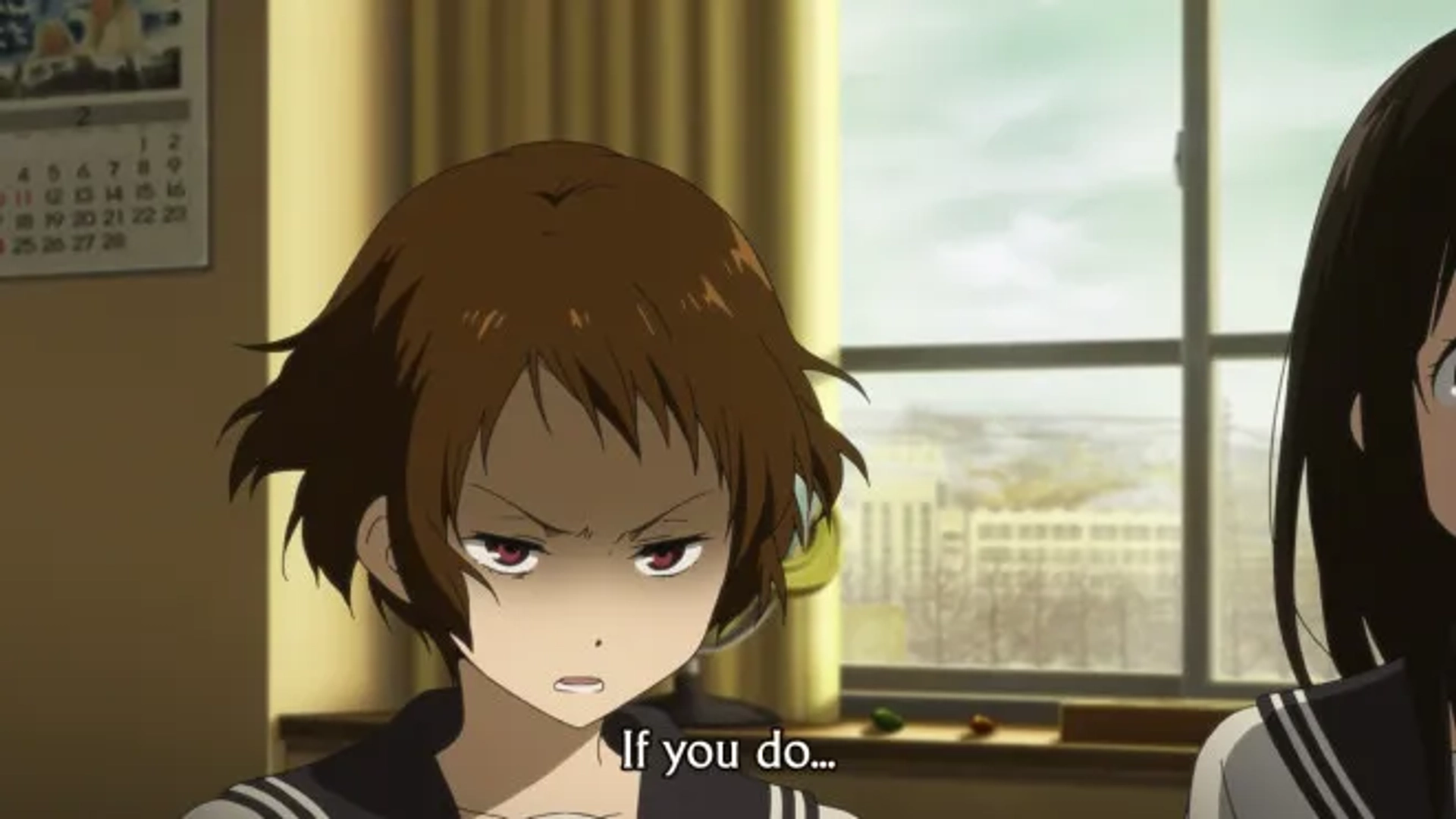 Satomi Satô and Ai Kayano in Hyouka (2012)