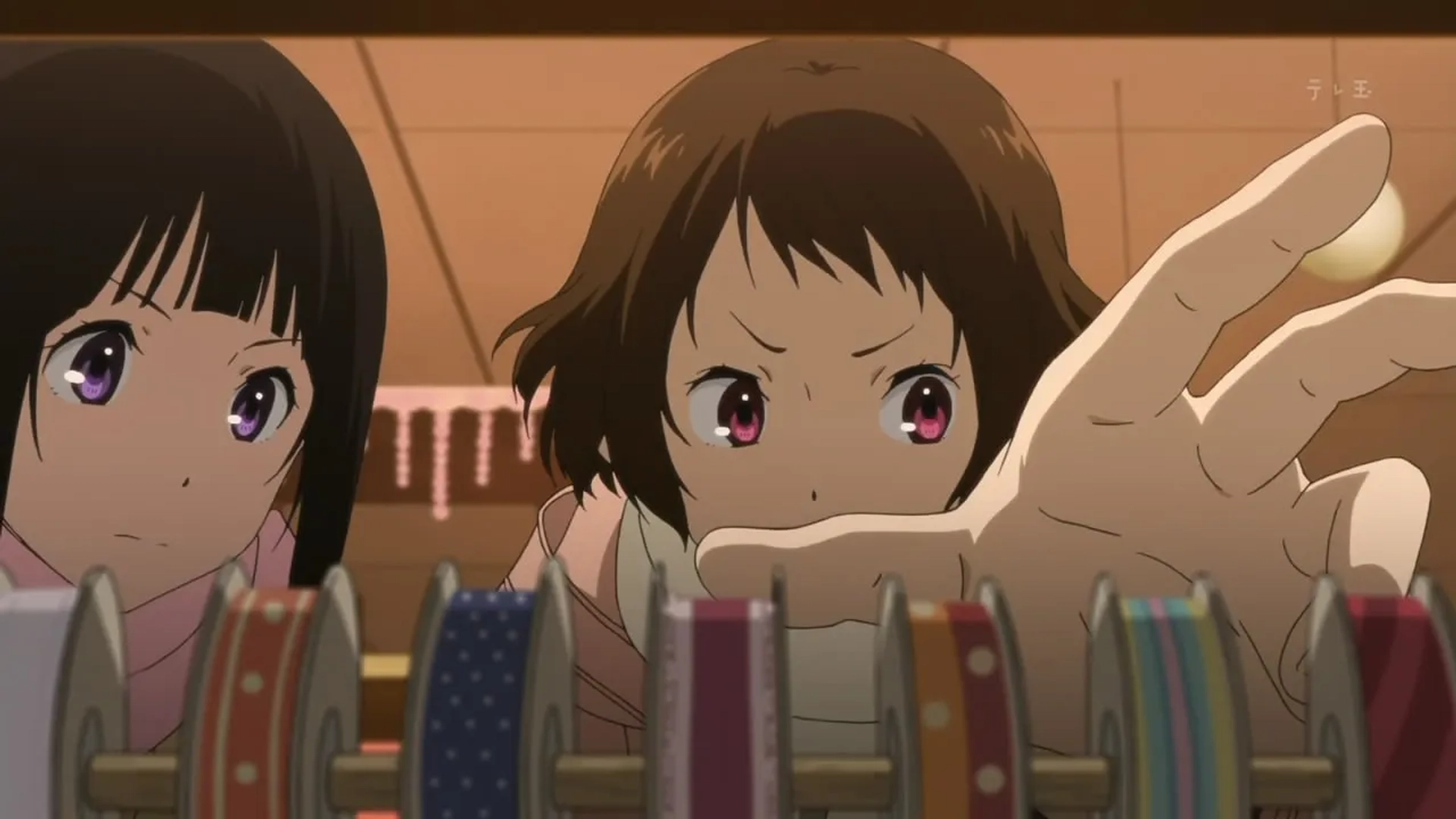 Satomi Satô and Ai Kayano in Hyouka (2012)