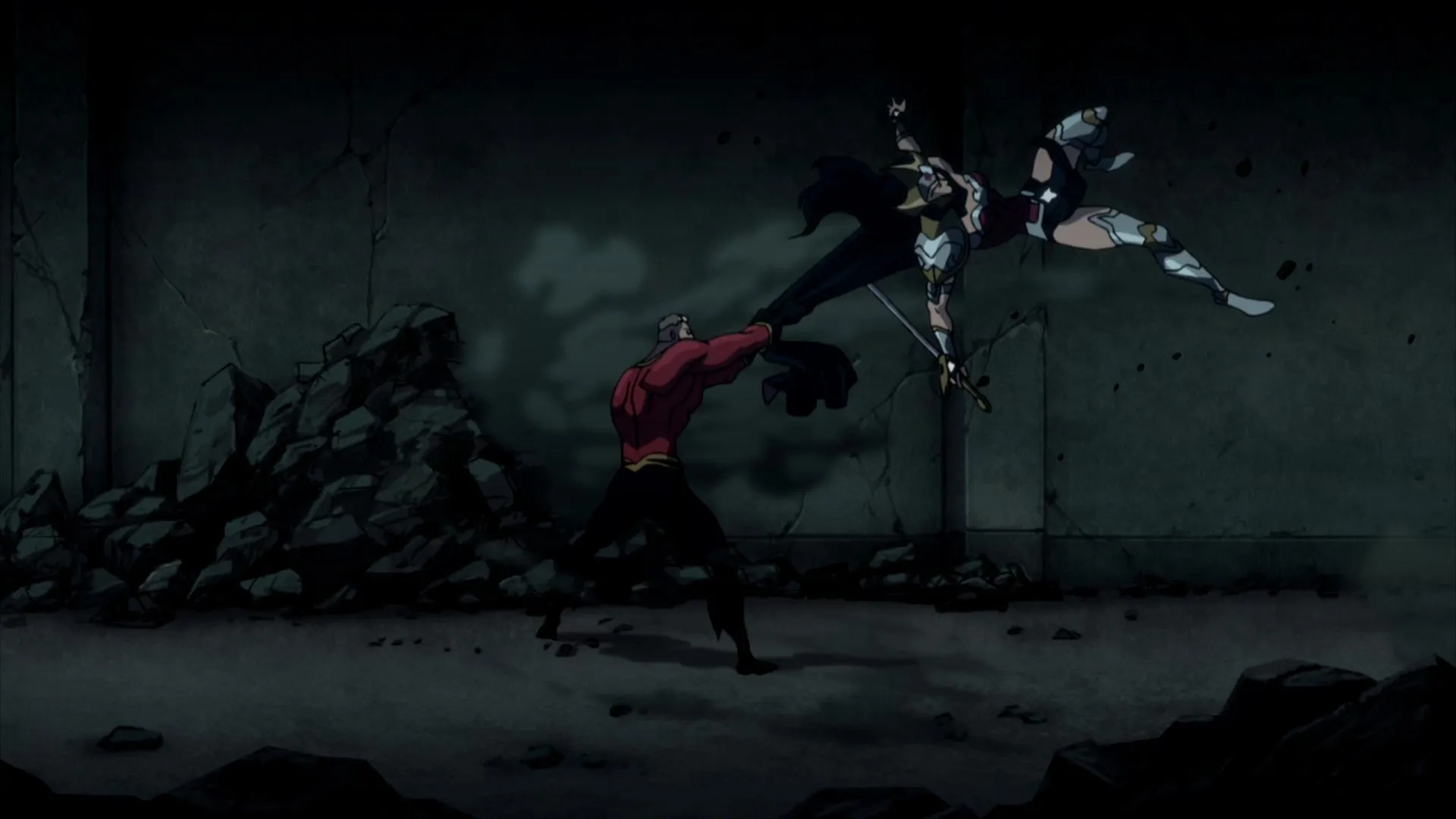 Cary Elwes and Vanessa Marshall in Justice League: The Flashpoint Paradox (2013)