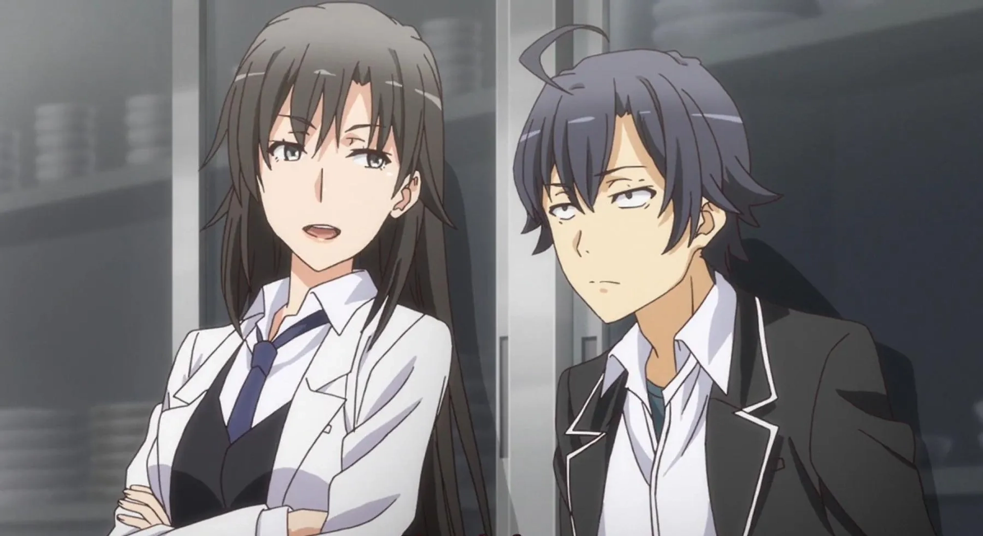 Ryôka Yuzuki and Takuya Eguchi in My Teen Romantic Comedy SNAFU (2013)