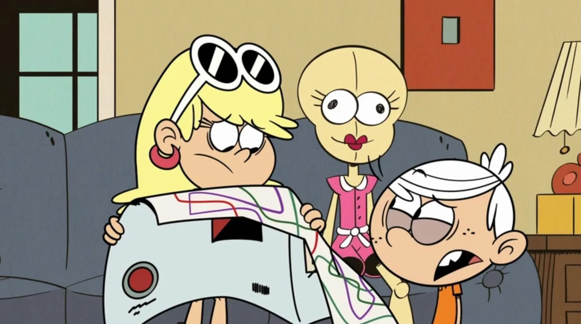 Liliana Mumy and Bentley Griffin in The Loud House: The Last Laugh/Driver's Dread (2022)