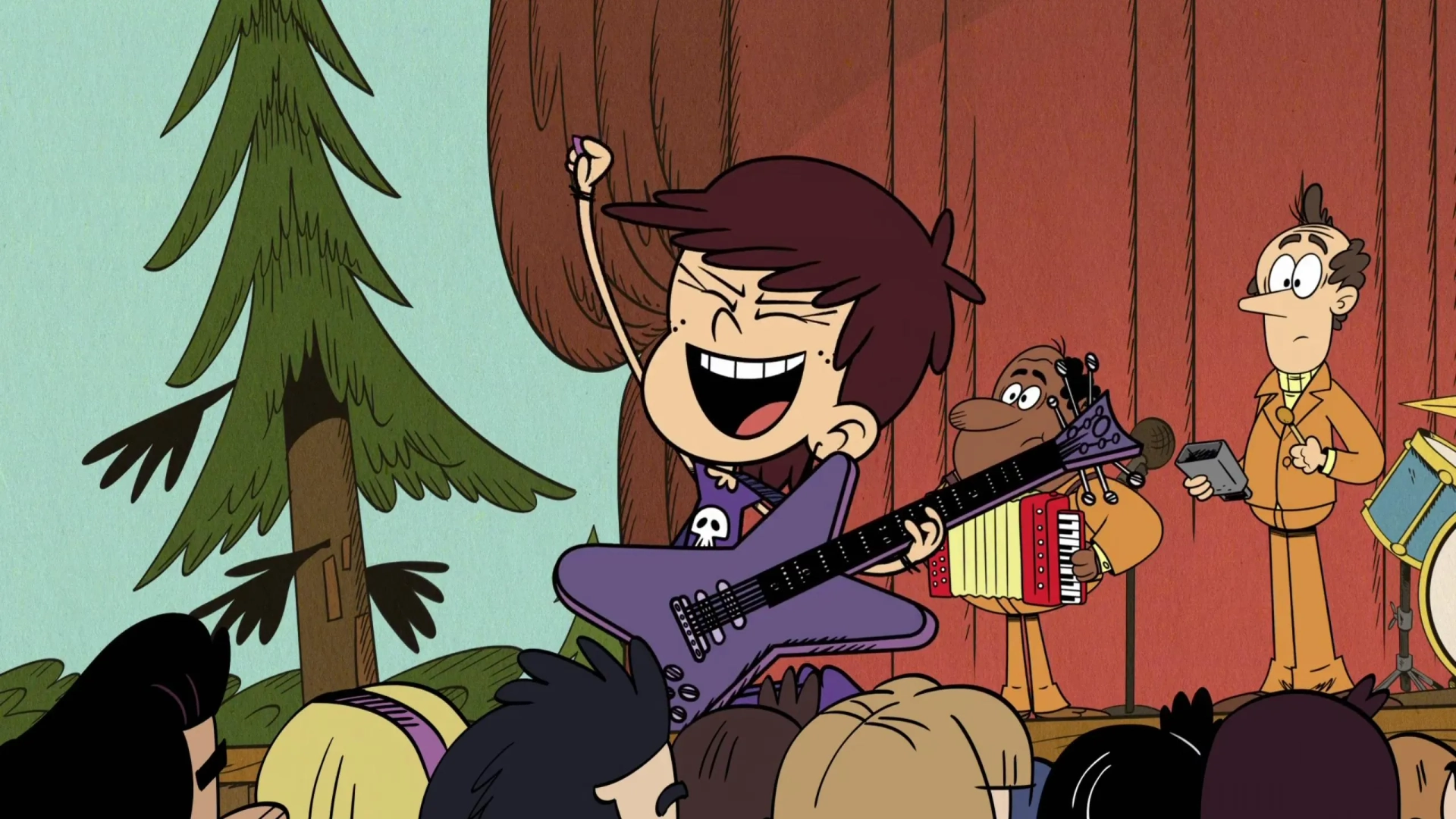 Wayne Brady, Nika Futterman, and Brian Stepanek in The Loud House: Dad Reputation/Dream a Lily Dream (2021)