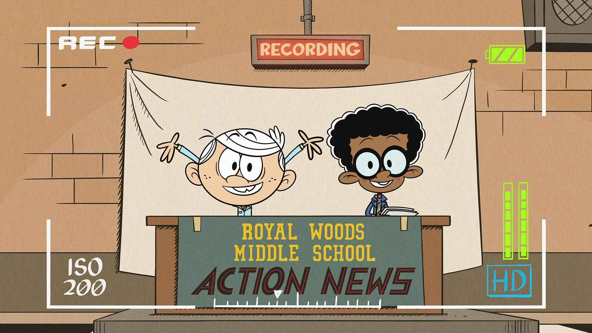 Asher Bishop and Andre Robinson in The Loud House: Much Ado About Noshing/Broadcast Blues (2021)