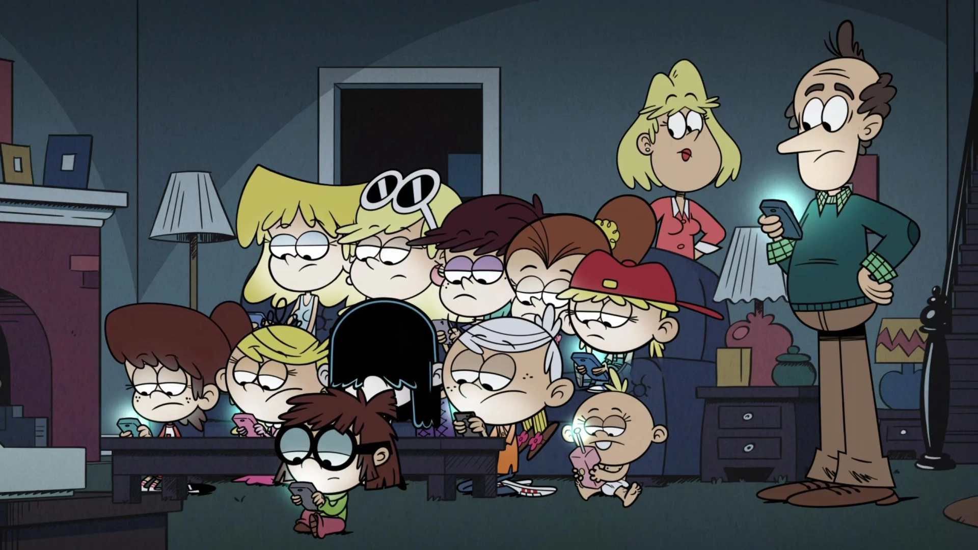 Grey Griffin, Jessica DiCicco, Nika Futterman, Lara Jill Miller, Brian Stepanek, Catherine Taber, Jill Talley, Asher Bishop, Liliana Mumy, and Cristina Pucelli in The Loud House: A Dark and Story Night/Sand Hassles (2020)