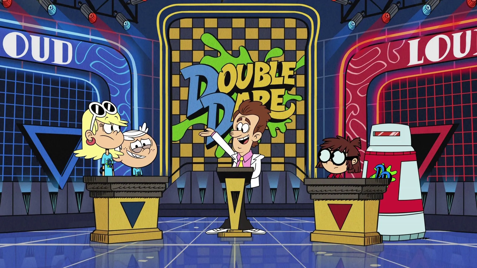 Marc Summers, Jeff Bennett, Lara Jill Miller, Asher Bishop, and Liliana Mumy in The Loud House: How Double Dare You!/Snoop's On (2020)