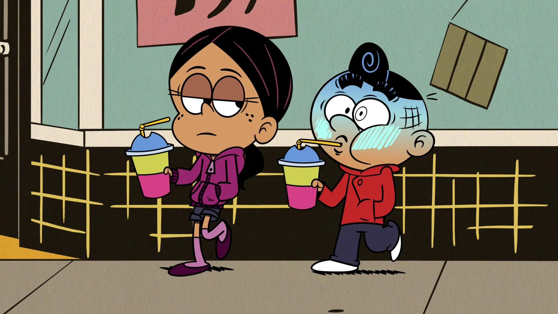 Izabella Alvarez and Alex Cazares in The Loud House: Roll Model with the Casagrandes/No Show with the Casagrandes (2019)