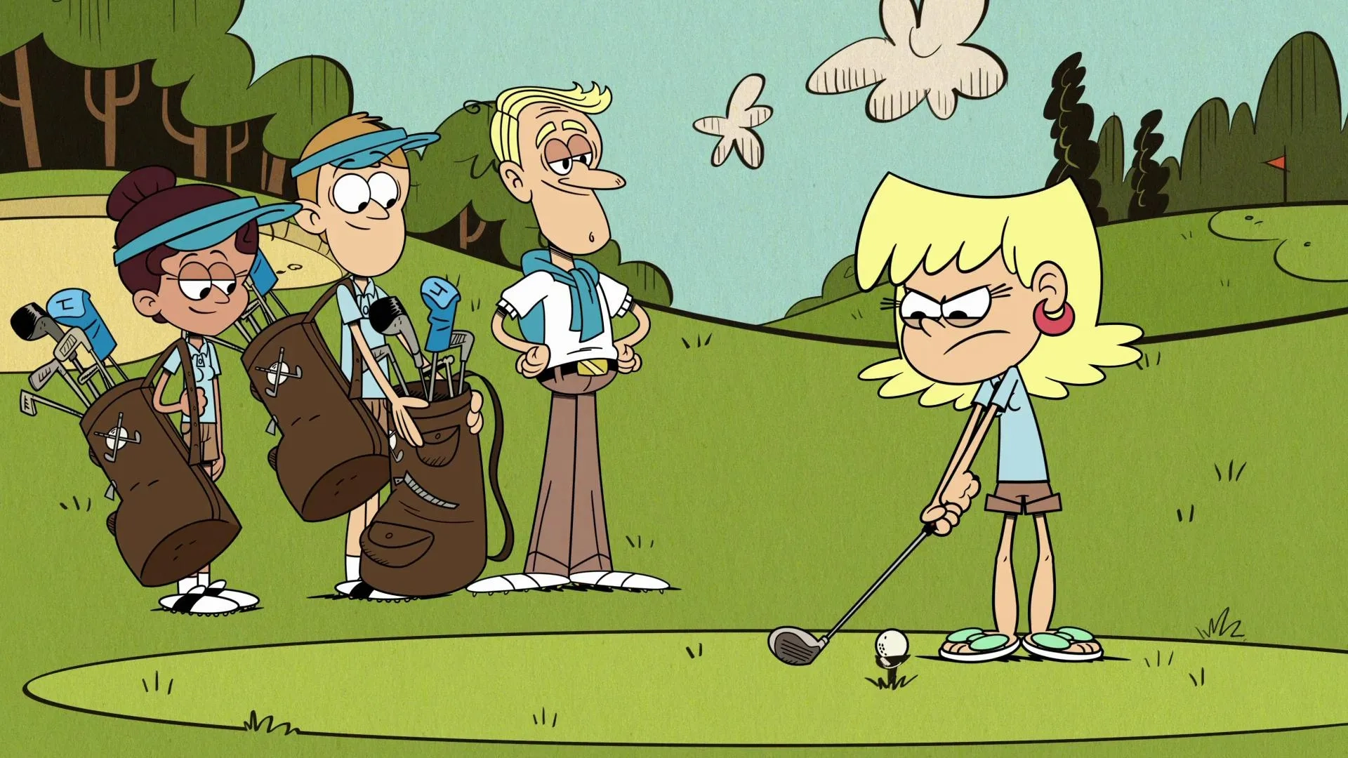 Daran Norris, Brian Stepanek, and Liliana Mumy in The Loud House: Don't You Fore-get About Me/Tough Cookies (2020)