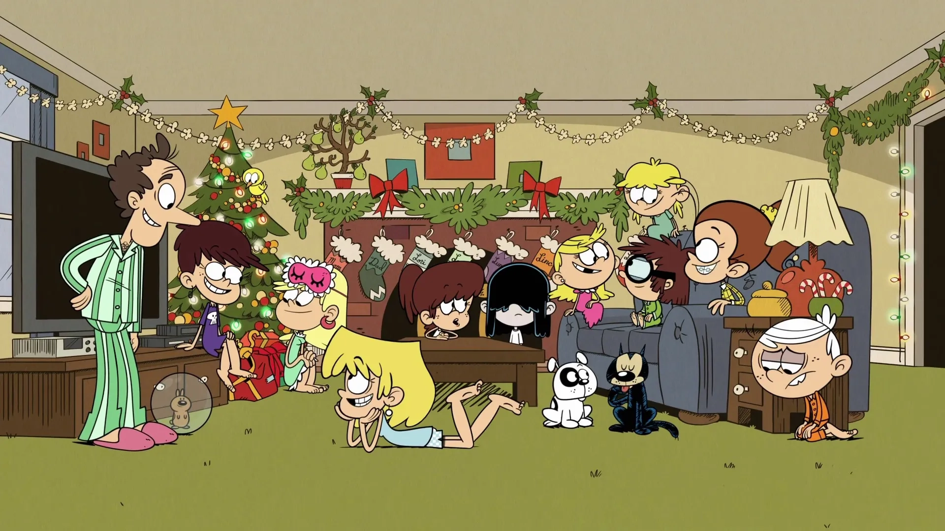 Dee Bradley Baker, Grey Griffin, Jessica DiCicco, Nika Futterman, Lara Jill Miller, Brian Stepanek, Catherine Taber, Jill Talley, Audrey Wasilewski, Asher Bishop, Liliana Mumy, and Cristina Pucelli in The Loud House: Season's Cheating/A Flipmas Carol (2020)