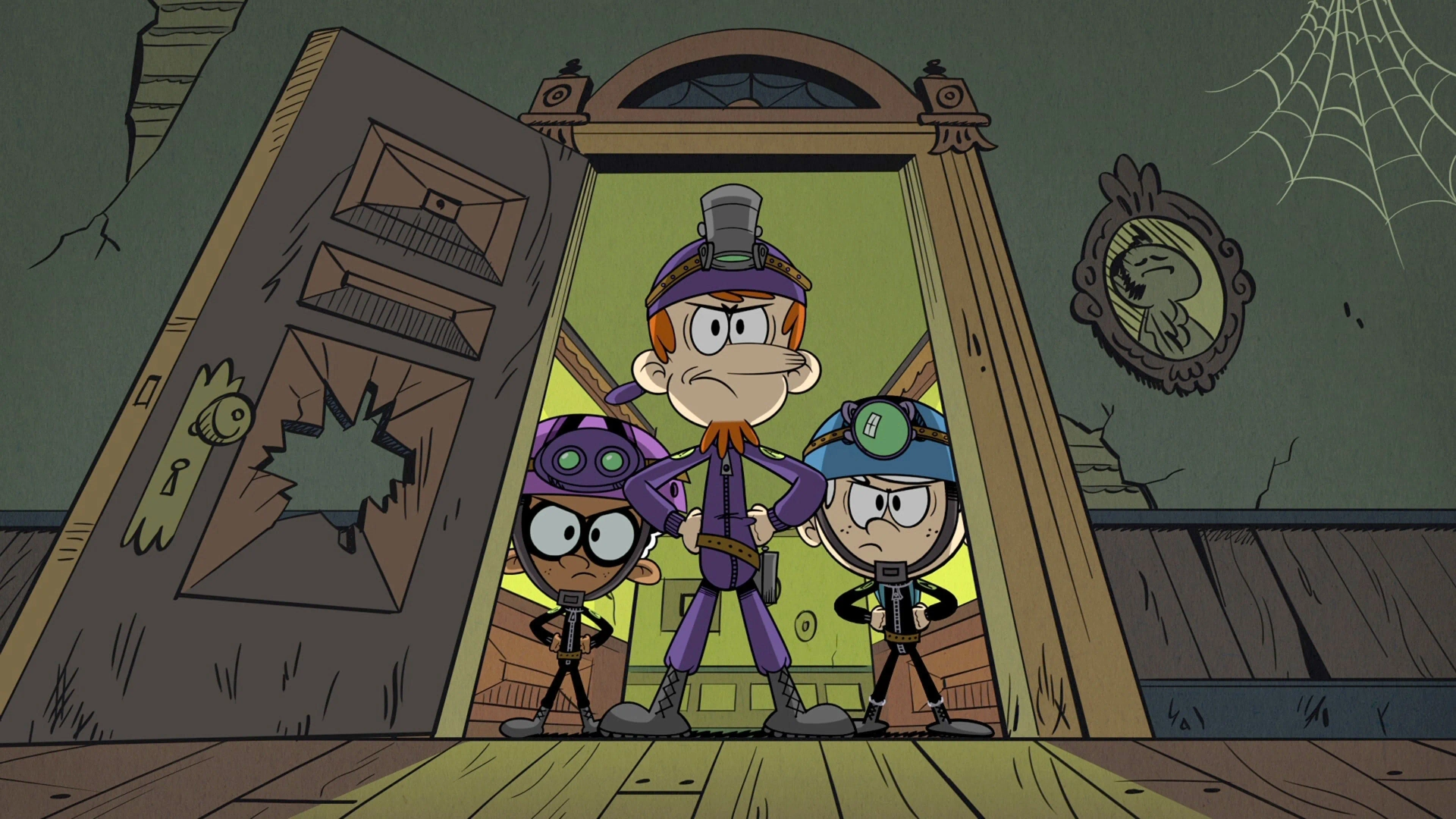 Brian Stepanek, Caleel Harris, and Collin Dean in The Loud House (2014)