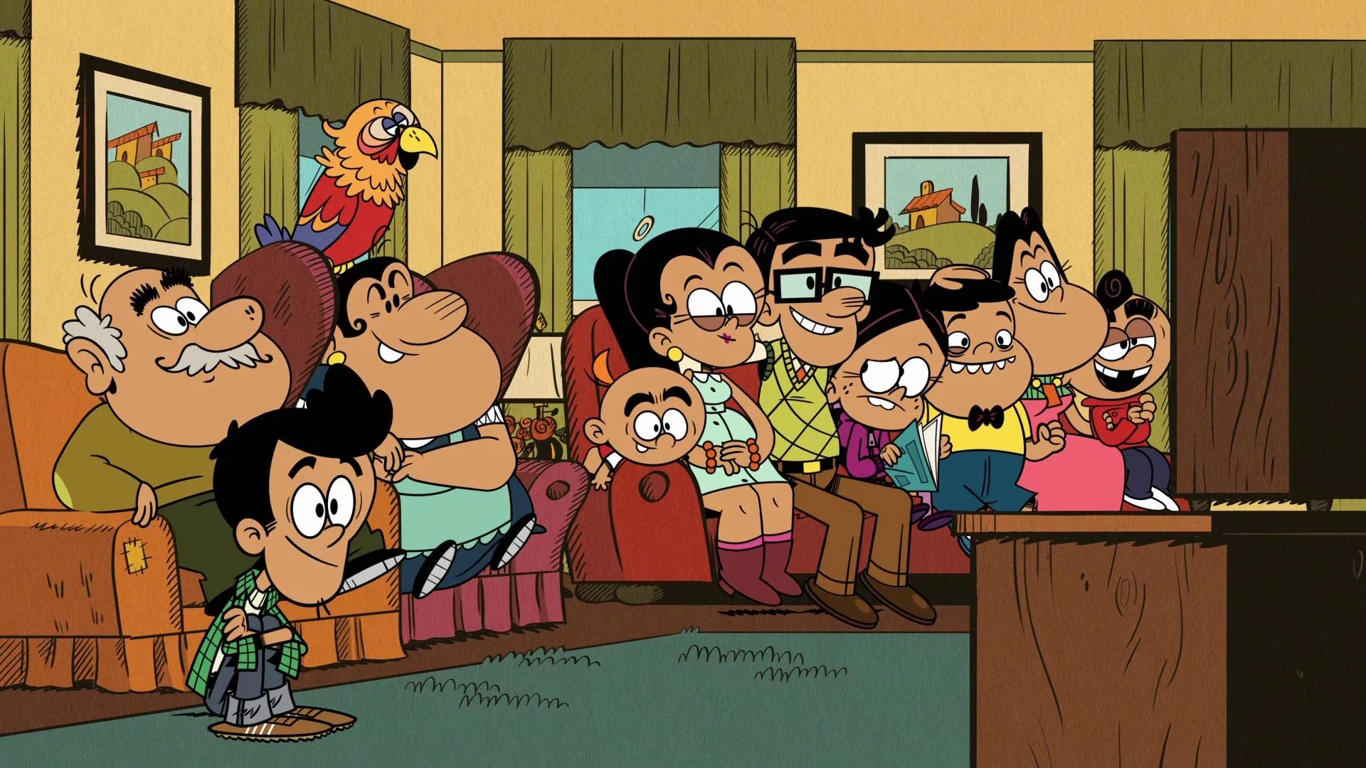 Carlos Alazraqui, Ruben Garfias, Sonia Manzano, Roxana Ortega, Alexa PenaVega, Carlos PenaVega, Breanna Yde, Jared Kozak, and Alex Cazares in The Loud House (2014)