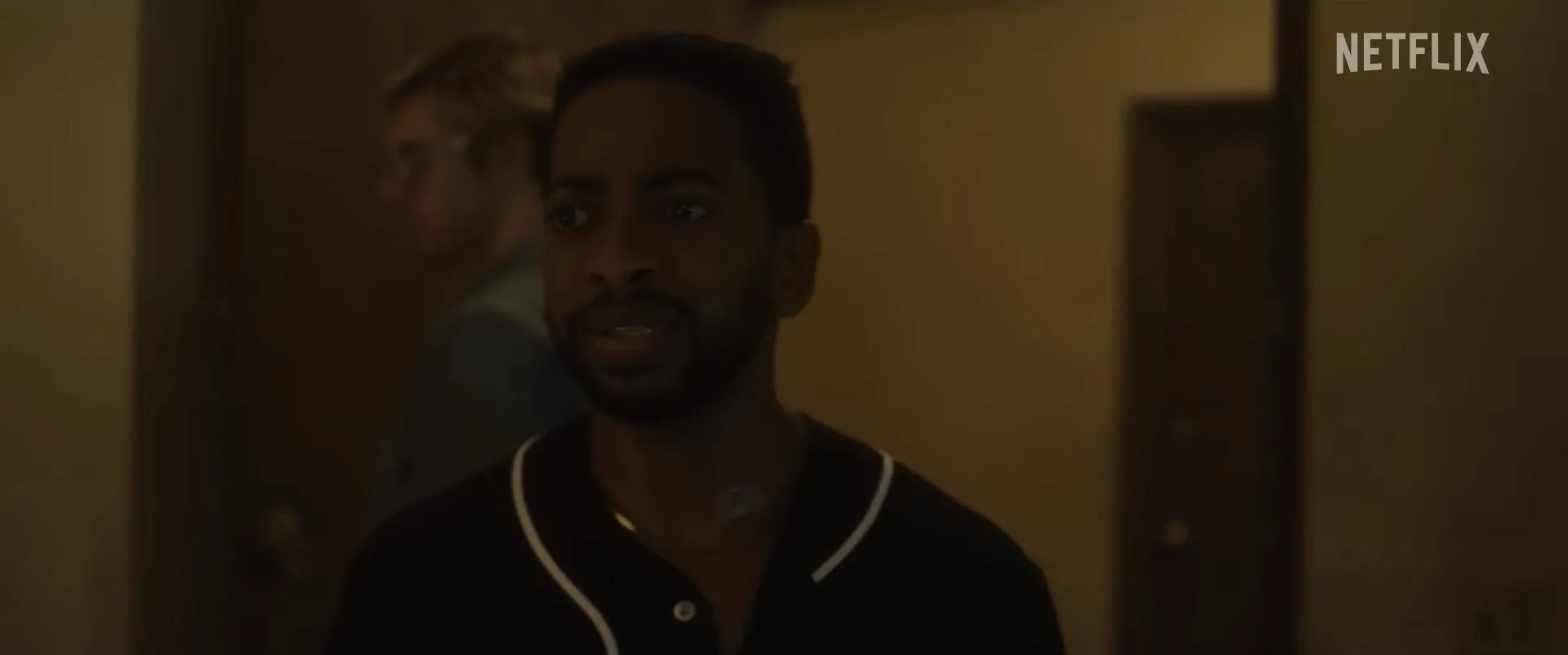 Evan Peters and Shaun J. Brown in Monster (2022)