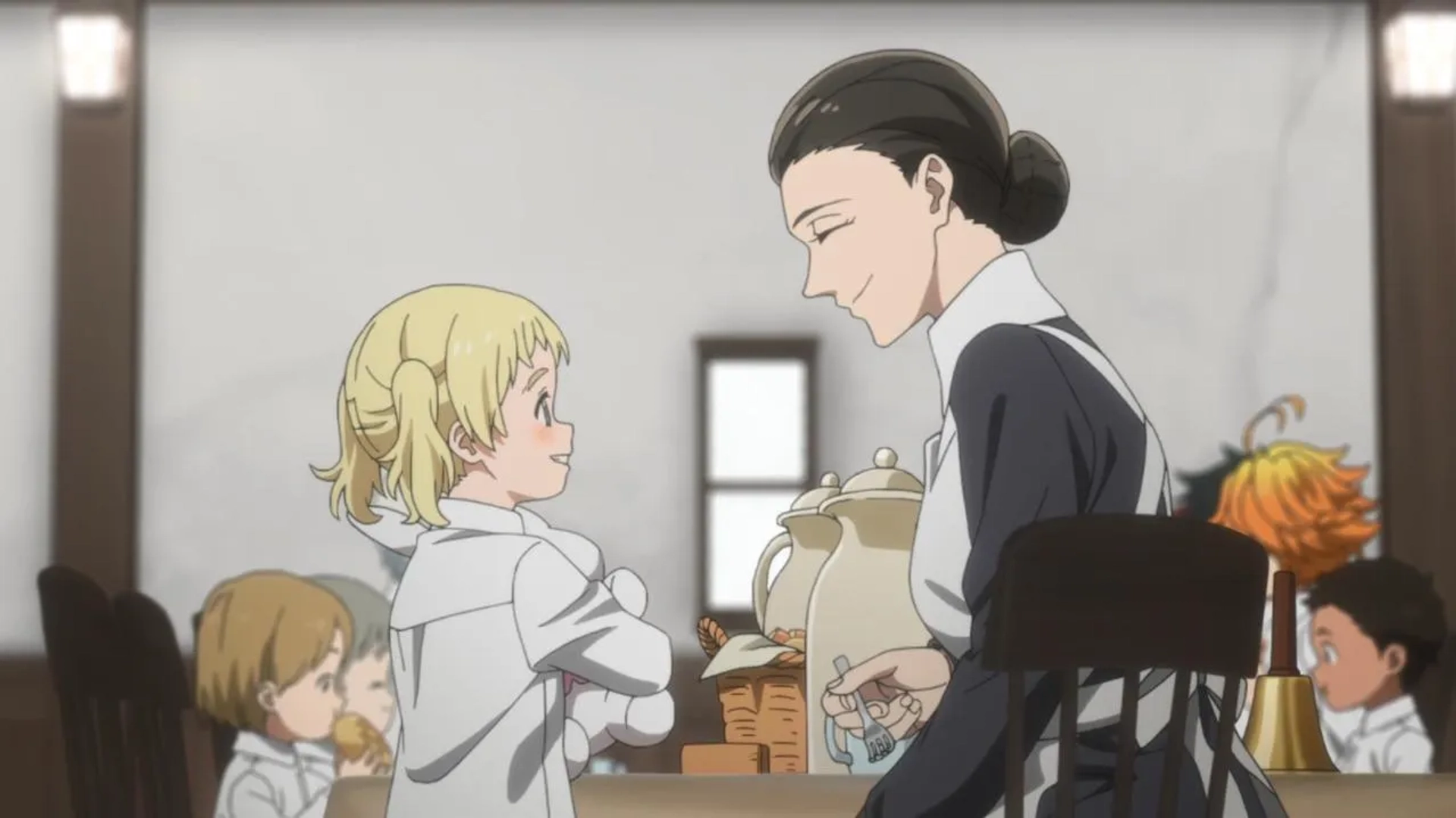 Yûko Kaida and Ari Ozawa in The Promised Neverland (2019)