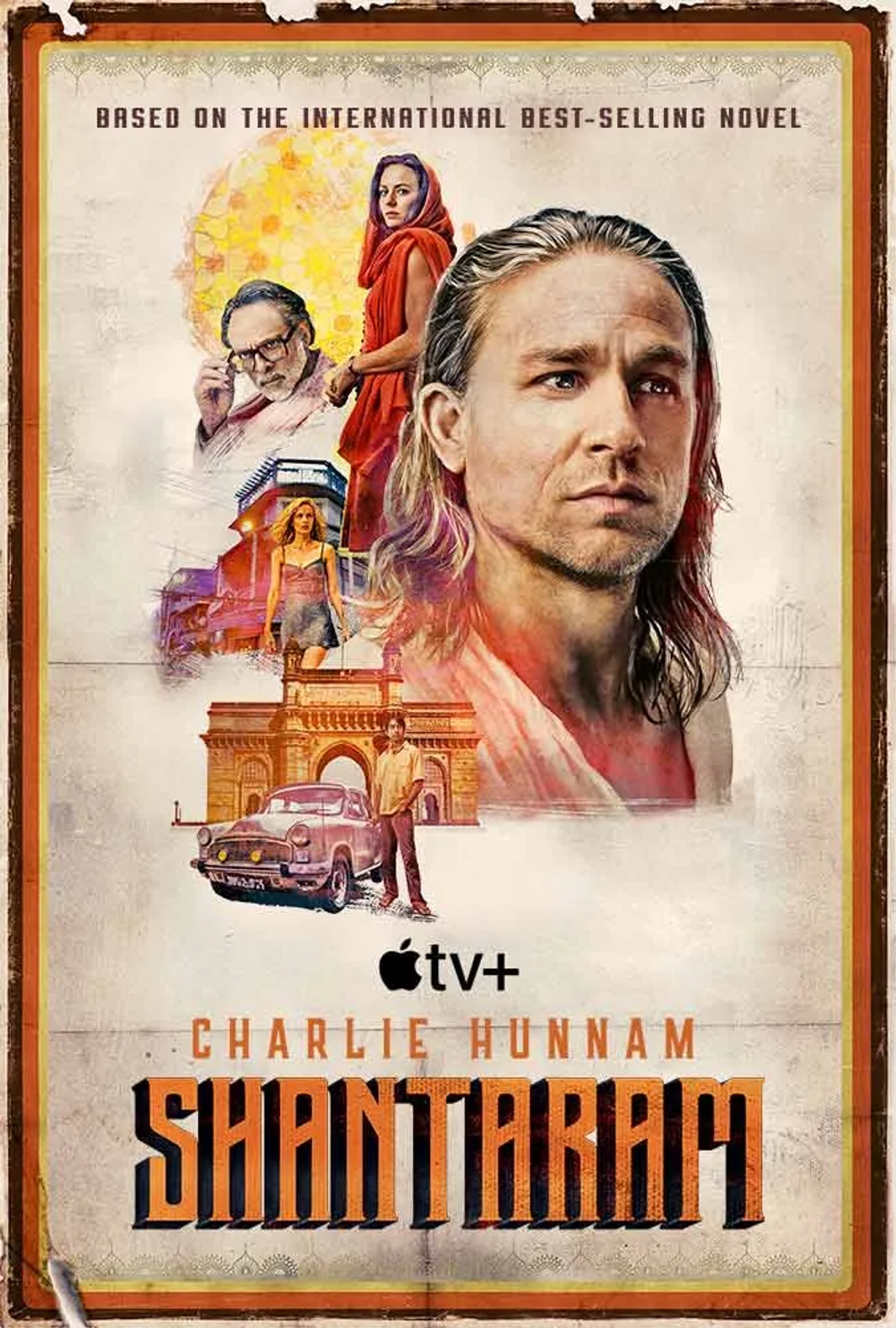 Charlie Hunnam, Elektra Kilbey, Alexander Siddig, Antonia Desplat, and Shubham Saraf in Shantaram (2022)