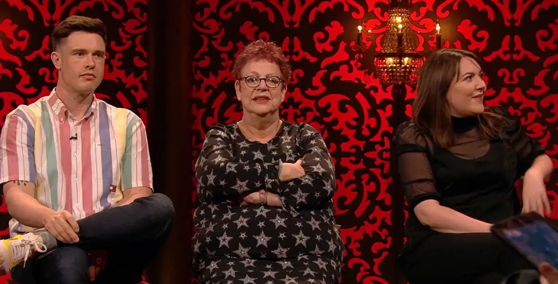 Jo Brand, Katy Wix, and Ed Gamble in Taskmaster: Five Miles Per Day (2019)