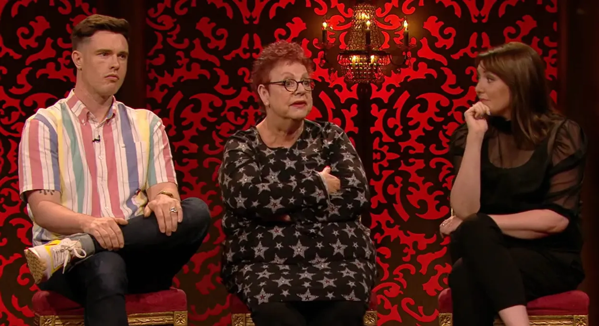 Jo Brand, Katy Wix, and Ed Gamble in Taskmaster: Five Miles Per Day (2019)