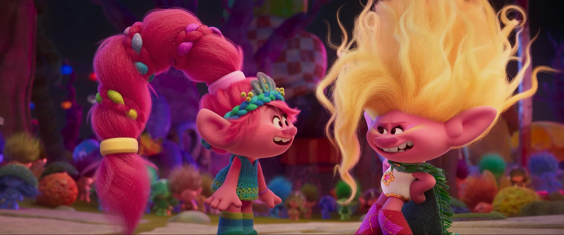 Anna Kendrick and Camila Cabello in Trolls Band Together (2023)