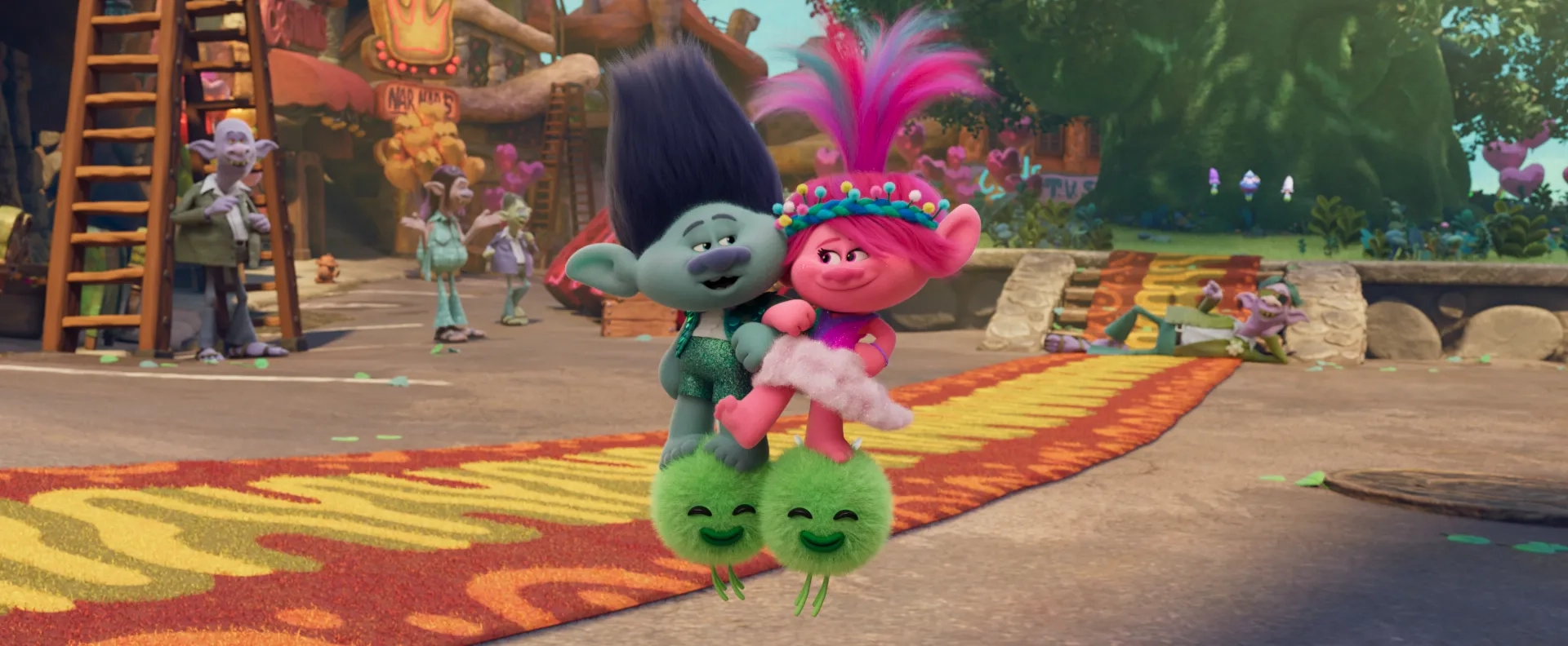 Justin Timberlake and Anna Kendrick in Trolls Band Together (2023)