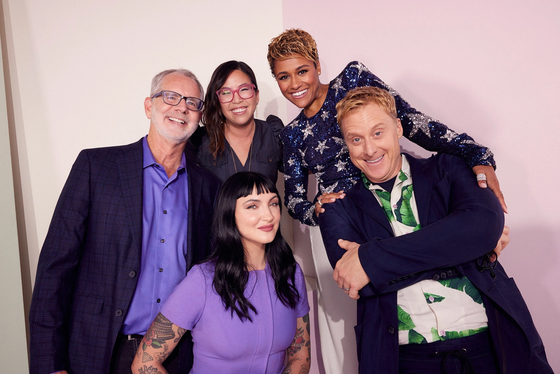 Chris Buck, Alan Tudyk, Fawn Veerasunthorn, Ariana DeBose, and Julia Michaels at an event for Wish (2023)