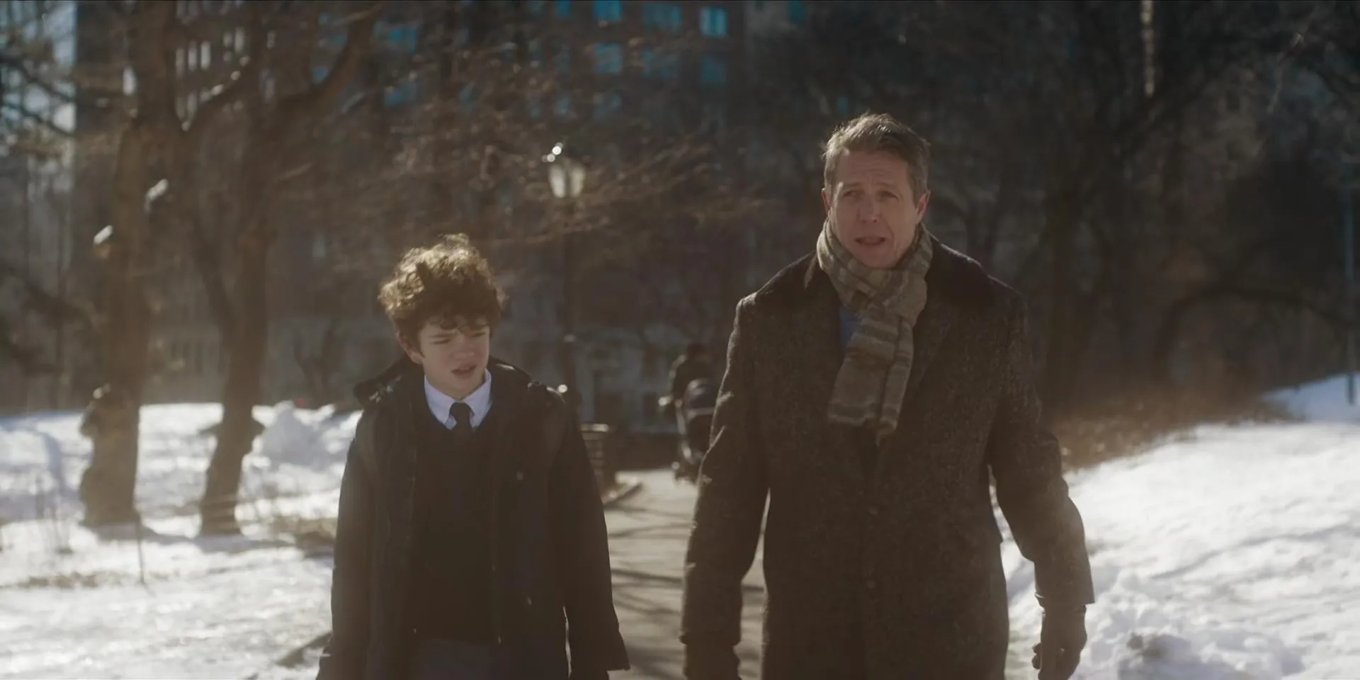 Hugh Grant and Noah Jupe in The Undoing (2020)