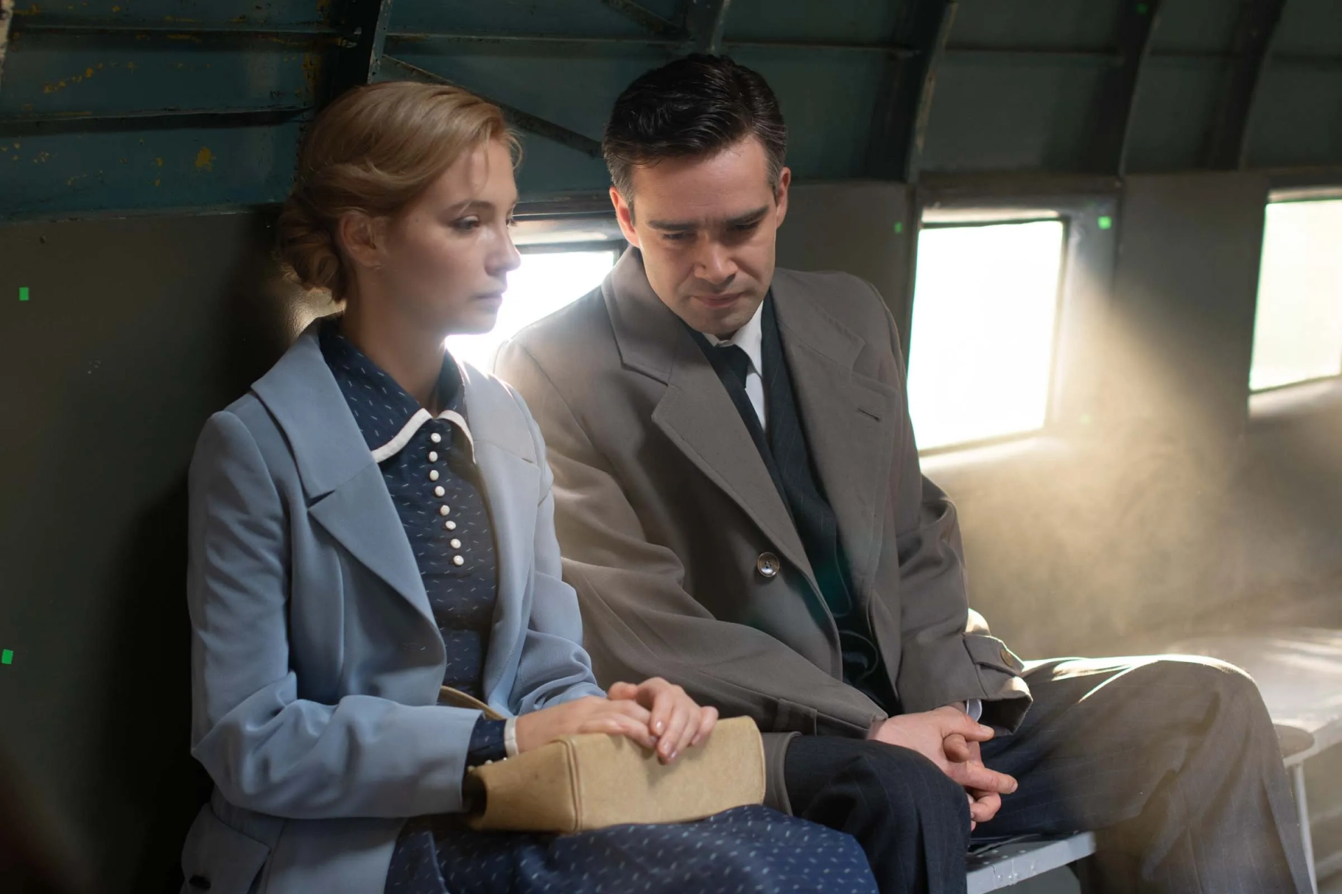 Pyotr Fyodorov and Mariya Lugovaya in Dead Mountain (2020)