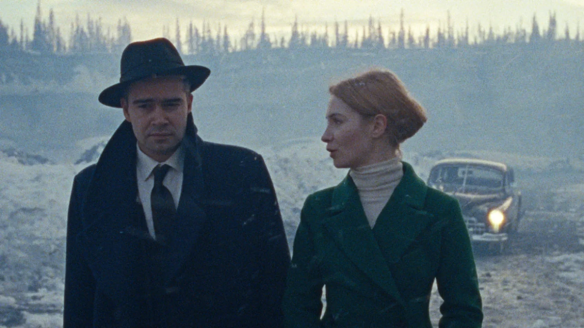 Pyotr Fyodorov and Mariya Lugovaya in Dead Mountain (2020)