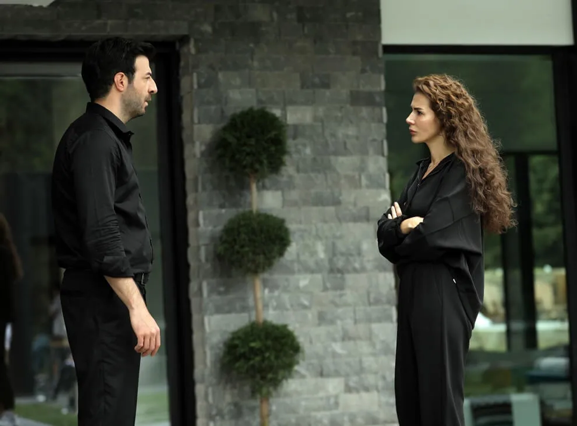 Hatice Sendil and Ismail Demirci in Iyilik (2022)