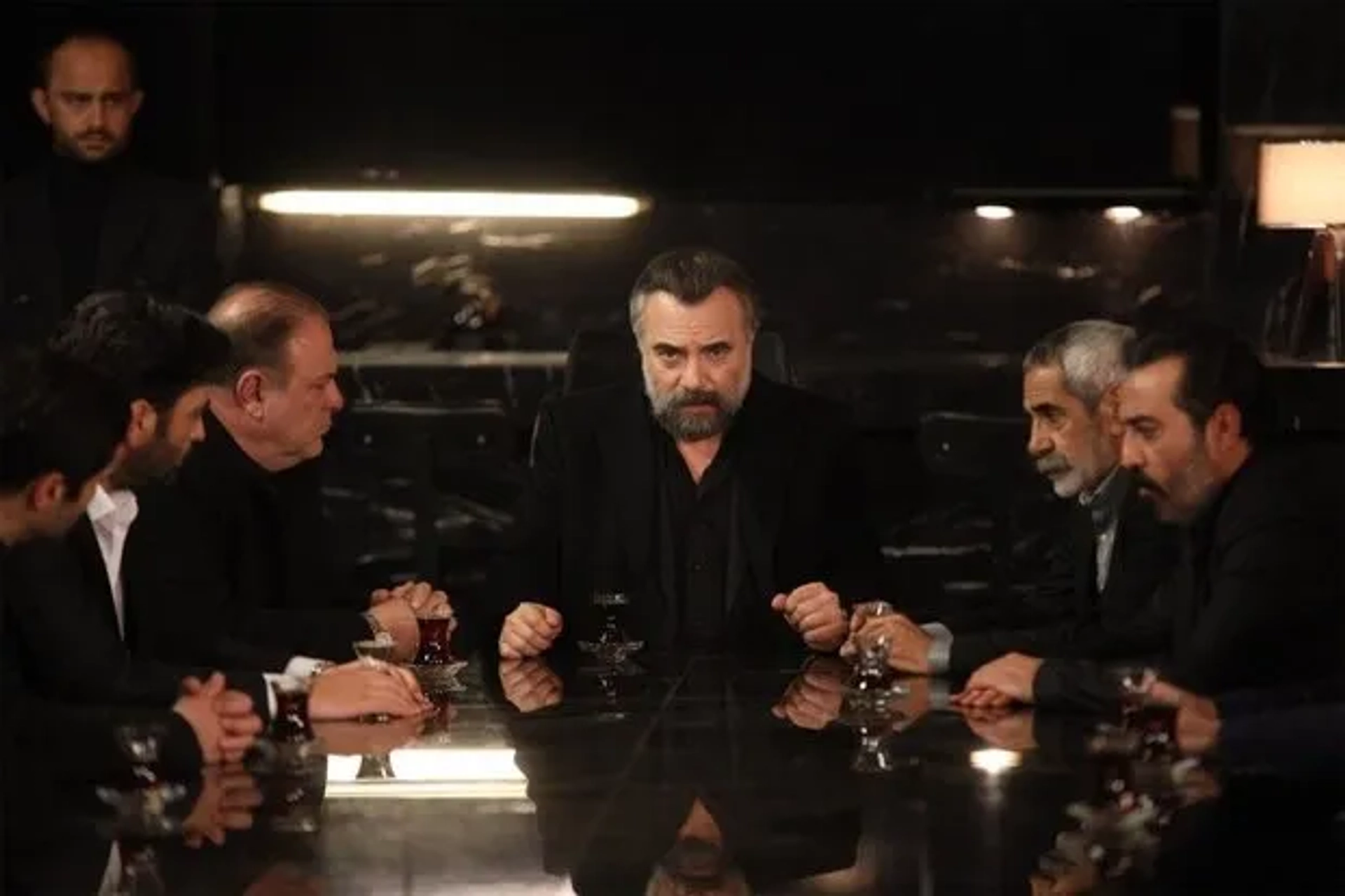 Burak Sergen, Oktay Kaynarca, Mikail Kir, Turgay Tanülkü, Mustafa Üstündag, Ozan Akbaba, and Yunus Emre Yildirimer in Eskiya Dünyaya Hükümdar Olmaz: 153. Bolum (2019)