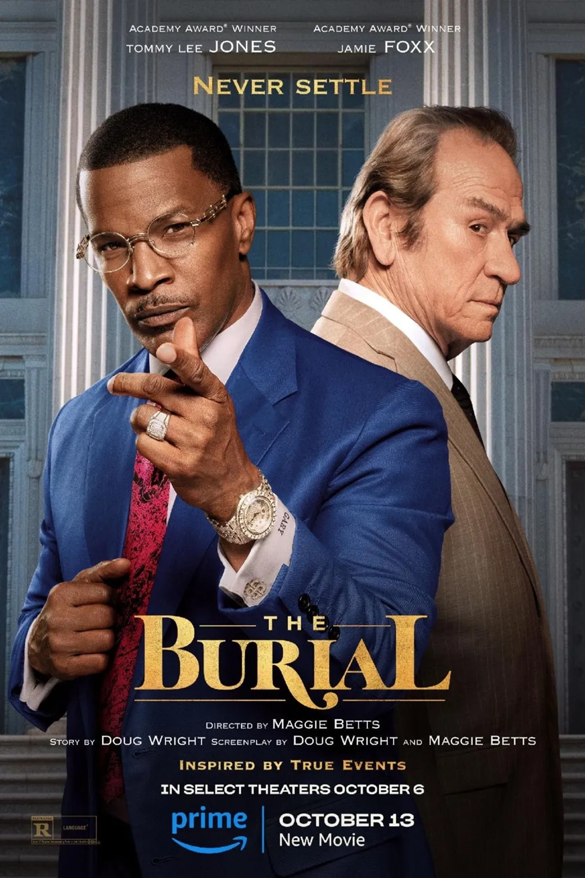 Tommy Lee Jones and Jamie Foxx in The Burial (2023)