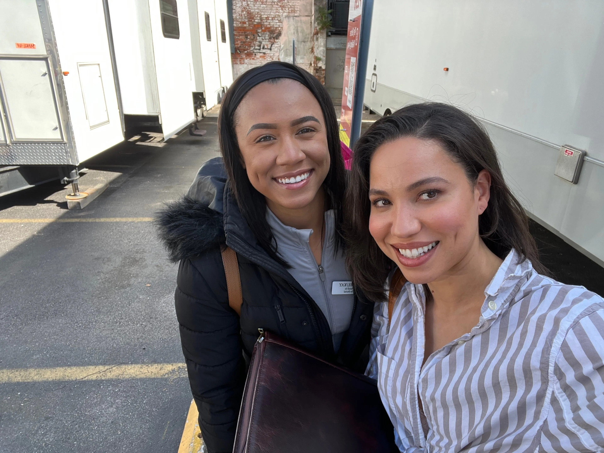 Jurnee Smollett and Kasia Trepagnier in The Burial (2023)