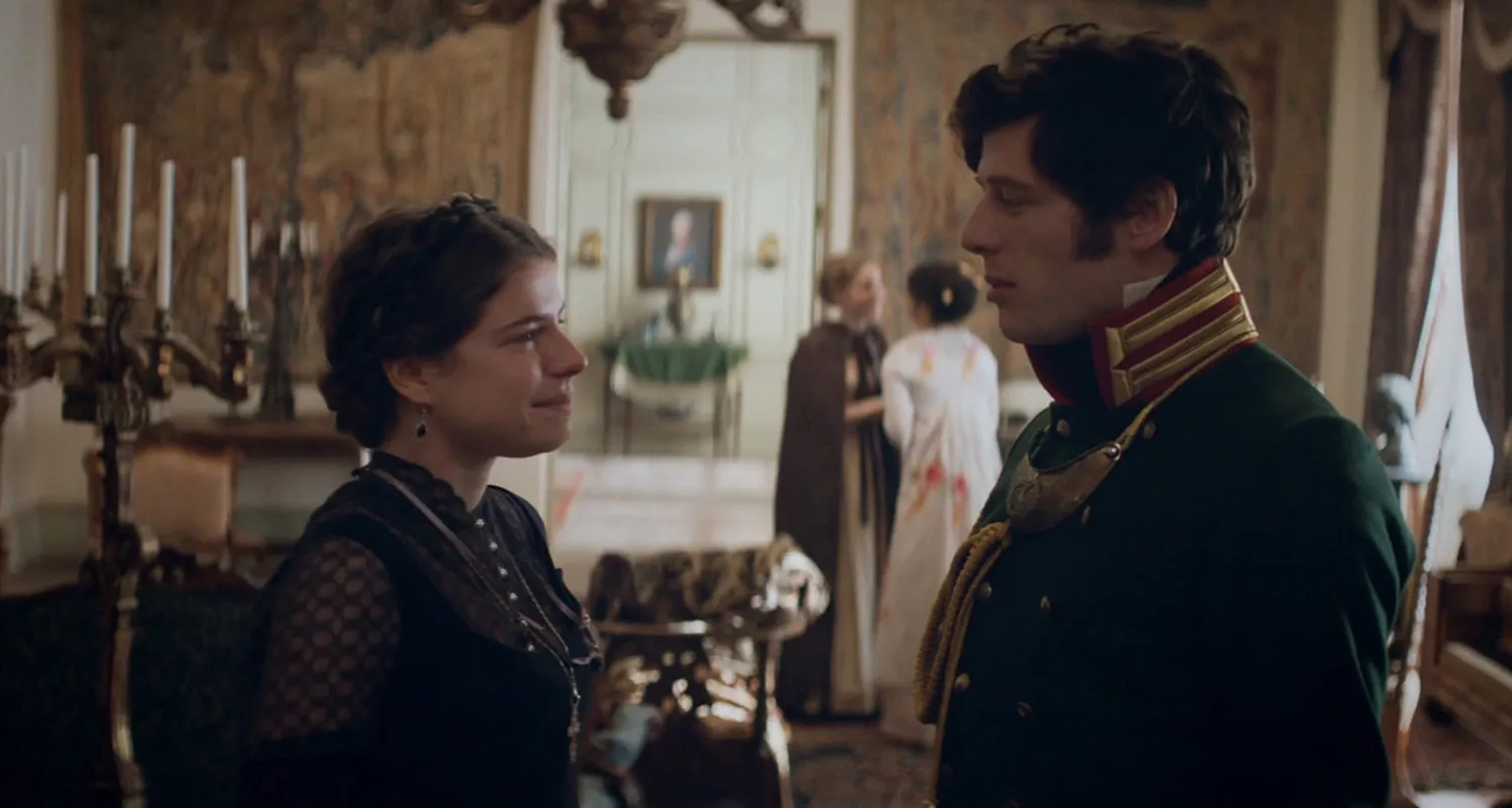 Jessie Buckley and James Norton in War & Peace (2016)