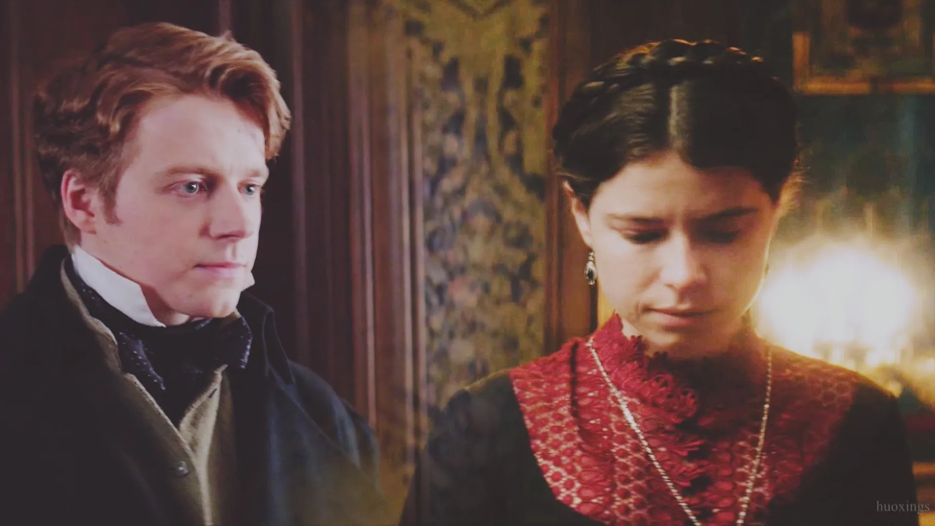 Jessie Buckley and Jack Lowden in War & Peace (2016)