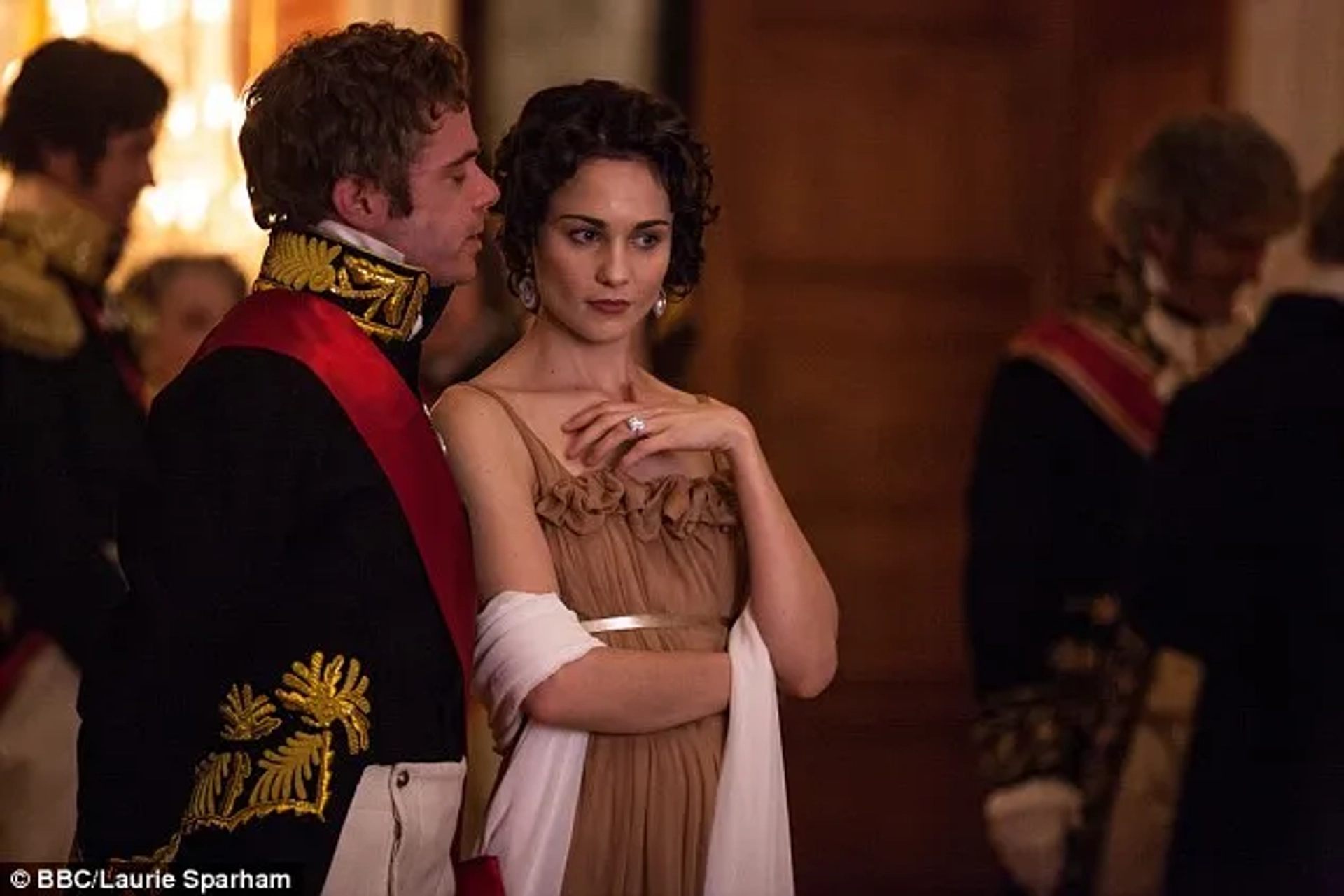 Rory Keenan and Tuppence Middleton in War & Peace (2016)